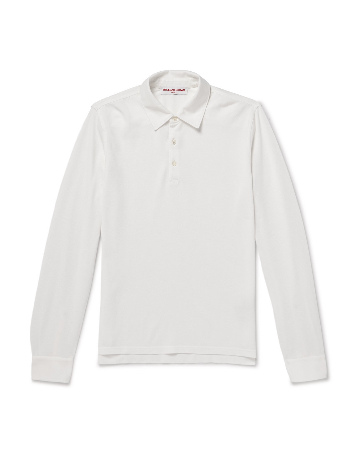 Orlebar Brown Garfield Organic Cotton-piqué Polo Shirt In White