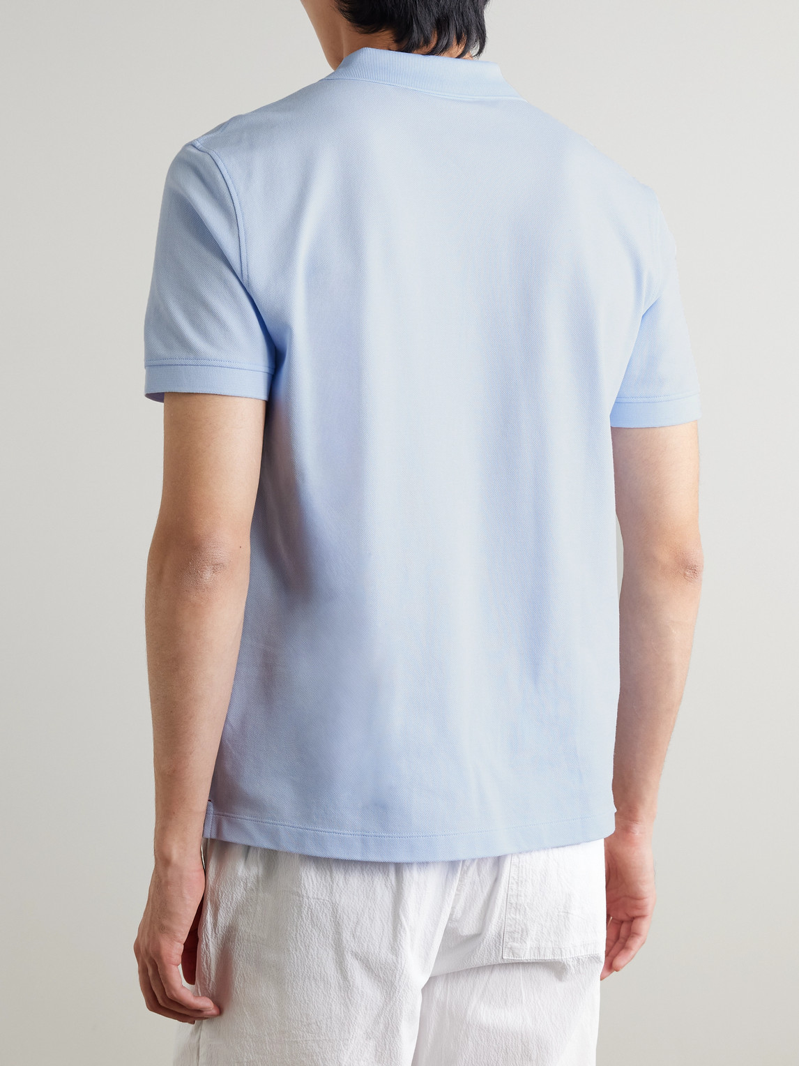 Orlebar Brown Bruno Slim-fit Organic Cotton-piqué Polo Shirt In Blue