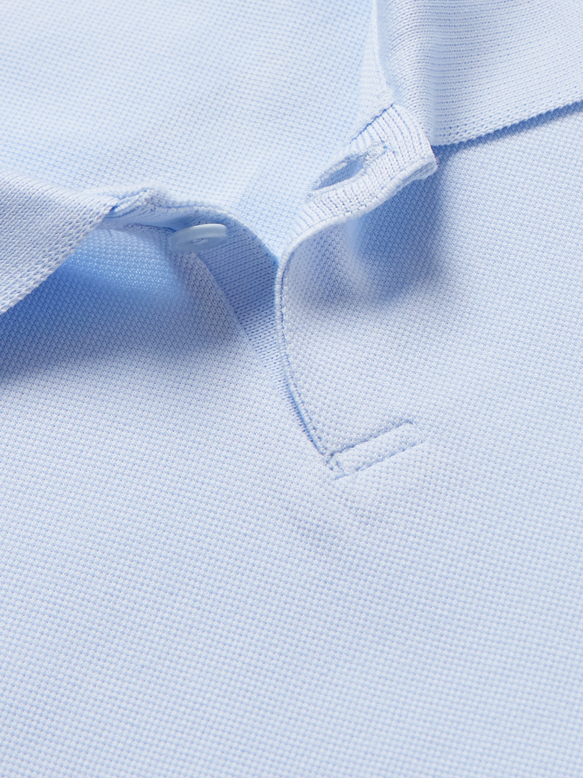 Orlebar Brown Bruno Slim-fit Organic Cotton-piqué Polo Shirt In Blue