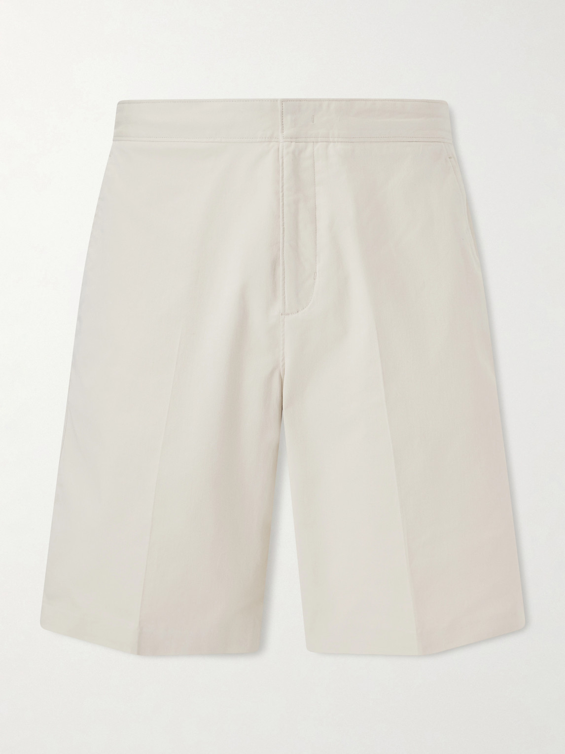 Orlebar Brown Laurent Straight-leg Stretch-cotton Shorts In Neutral