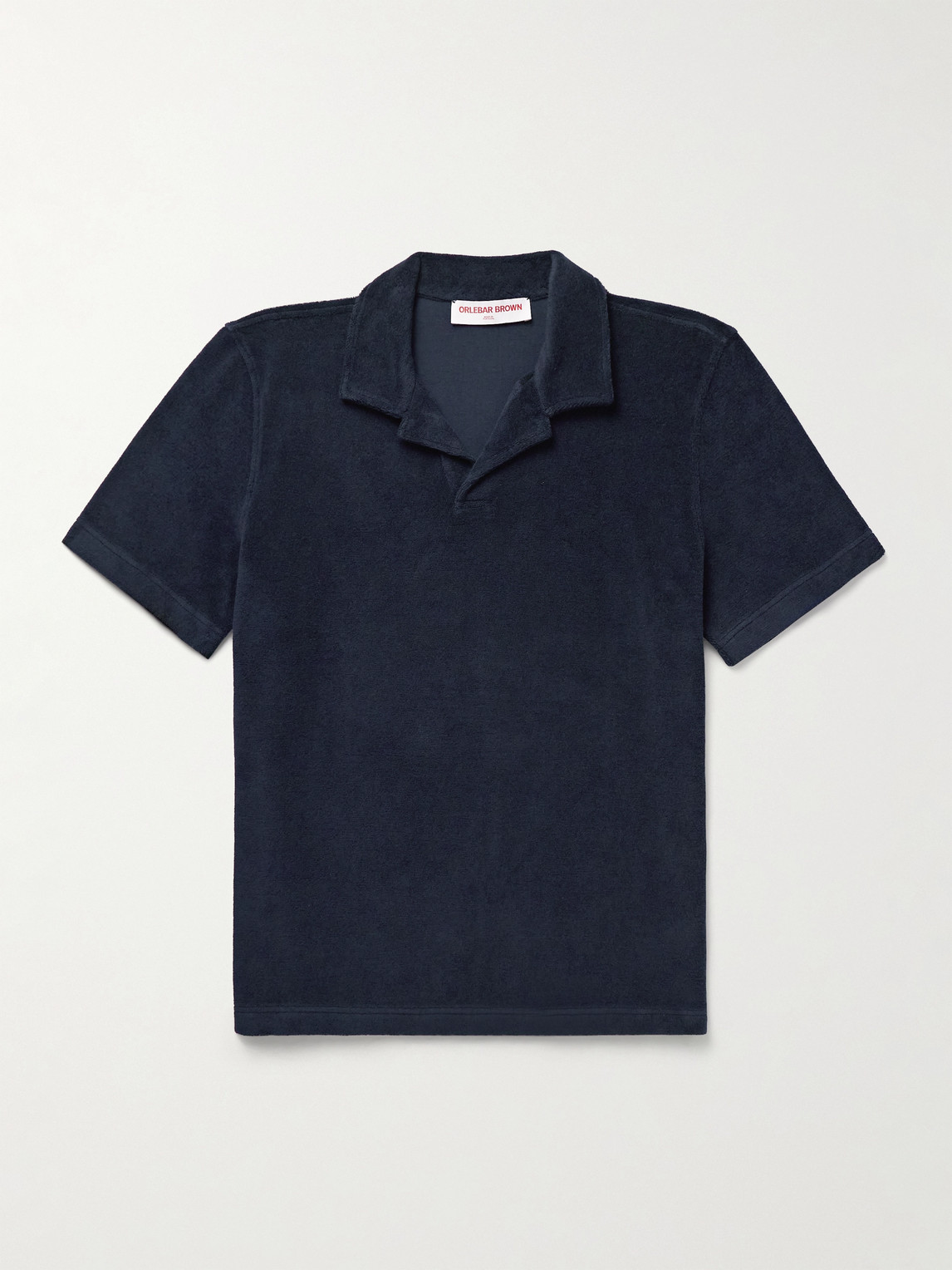 Orlebar Brown Camp-Collar Organic Cotton-Terry Polo hirt - Men