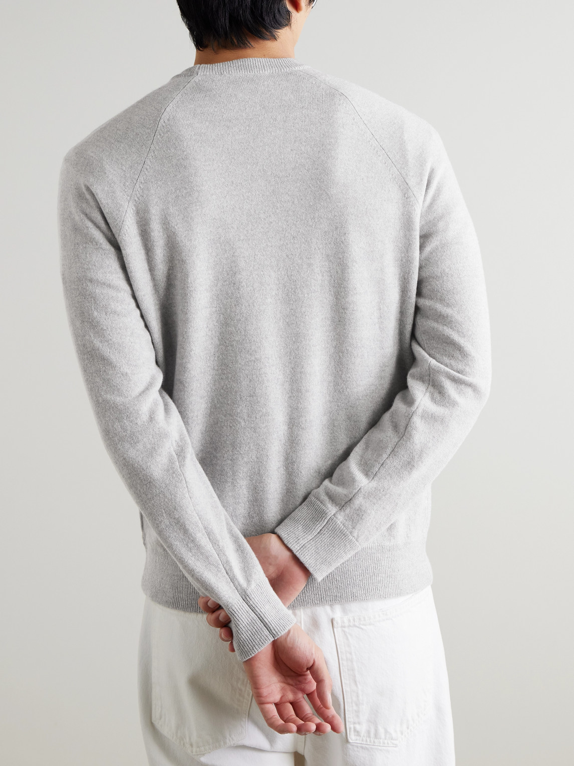  Mr P. - Charlie Merino Wool And Cashmere Sweater - Men - Gray - L 
