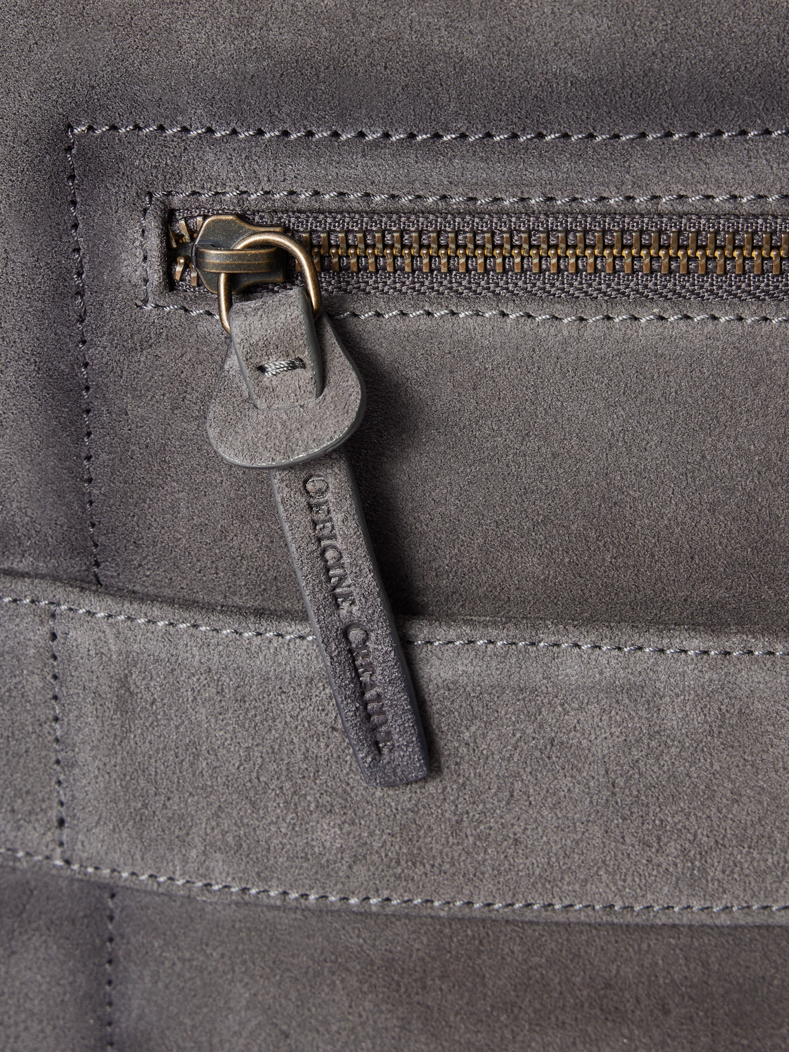  Officine Creative - Oc 001 Suede Backpack - Men - Gray 