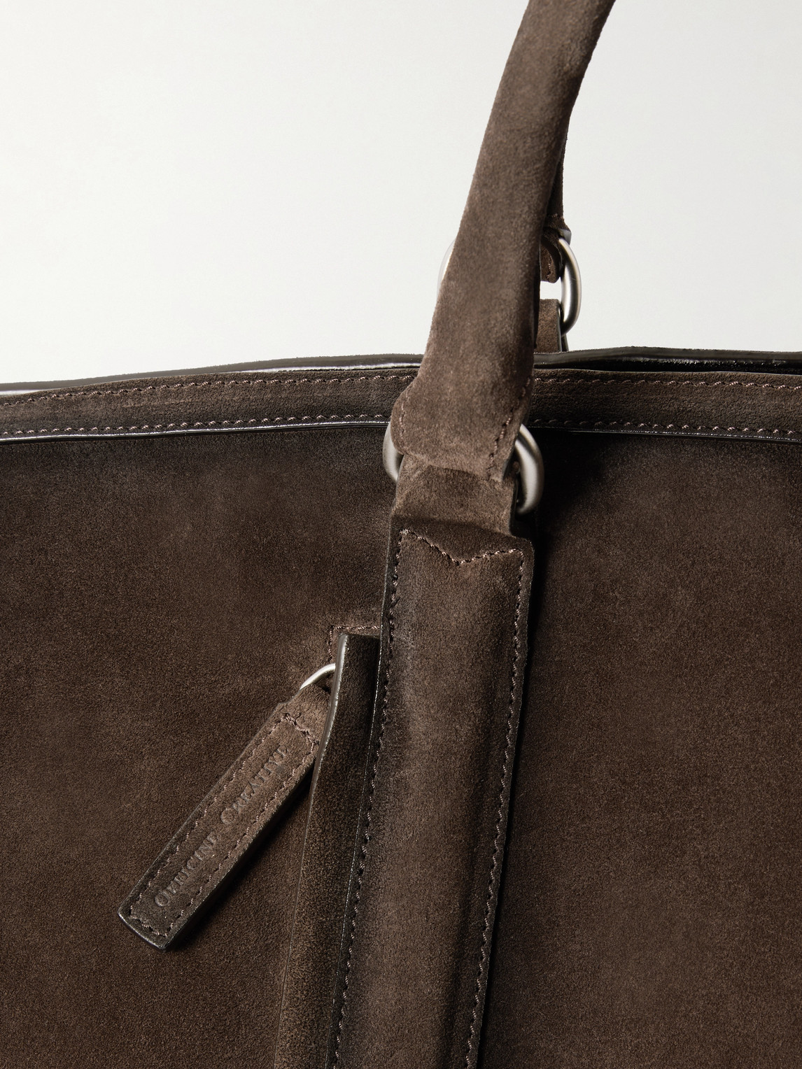  Officine Creative - Quentin 009 Airbrushed Suede Weekend Bag - Men - Brown 