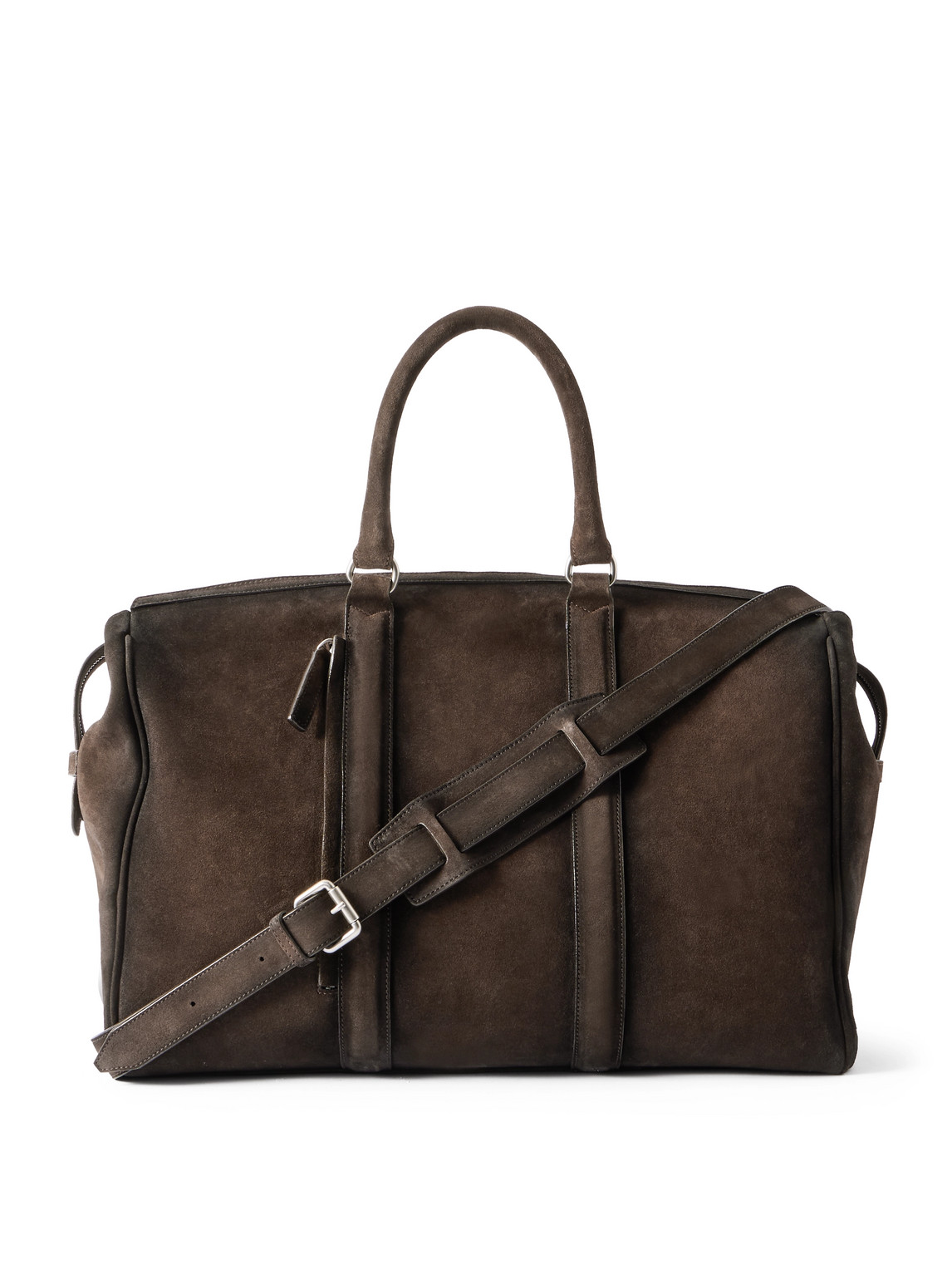 Officine Creative Quentin 009 Airbrushed Suede Weekend Bag In Brown