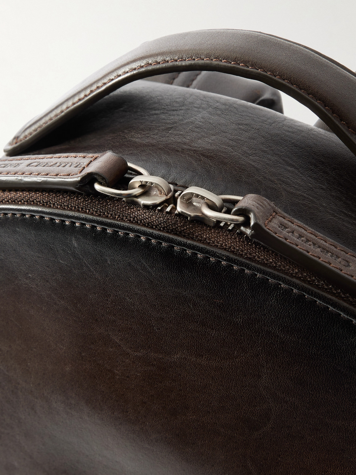 Officine Creative Quentin 20 Leather Backpack In Brown