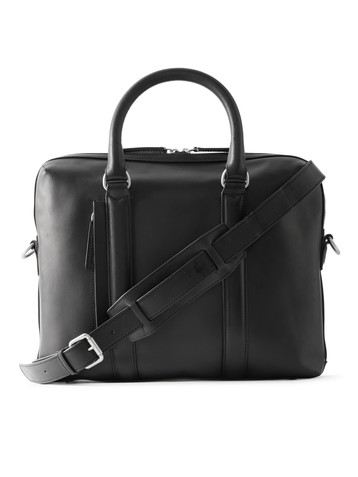 Officine Creative Quentin 019 Leather Briefcase In Black