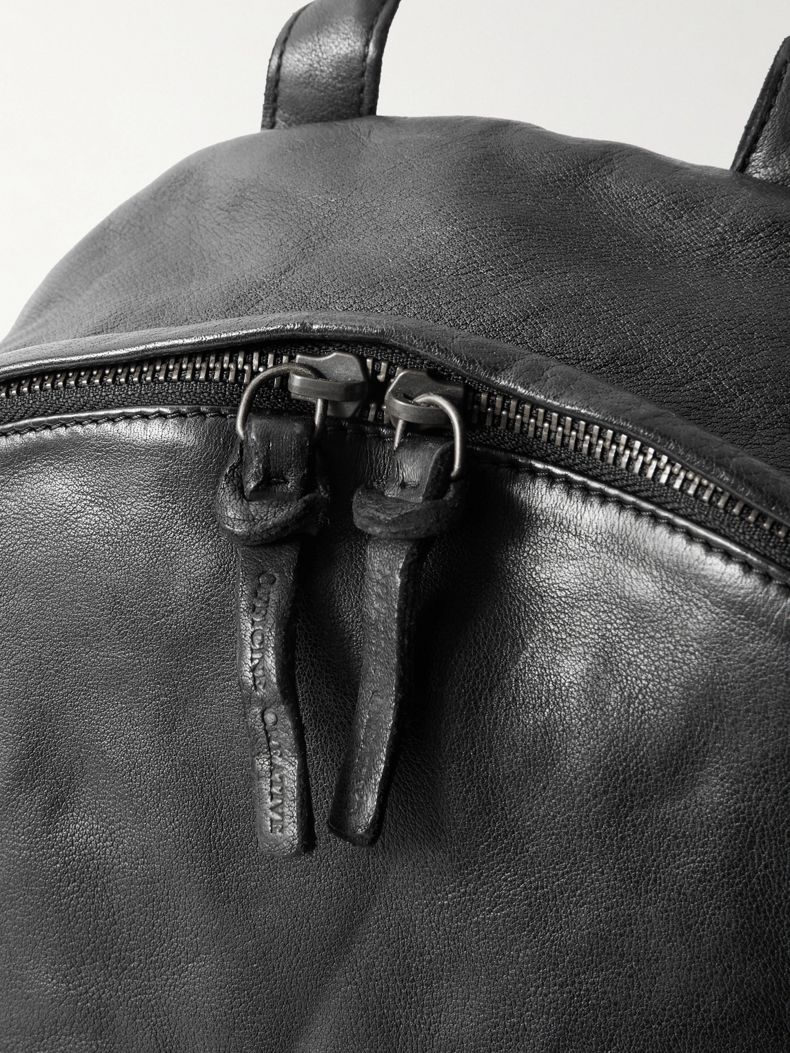 Officine Creative Oc Pack Leather Backpack In Black