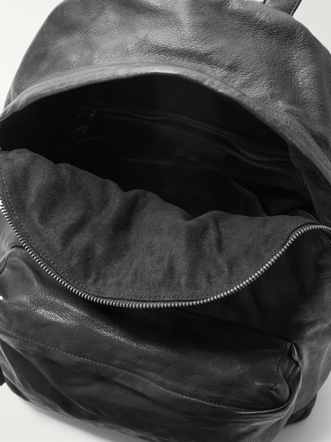 Officine Creative Oc Pack Leather Backpack In Black