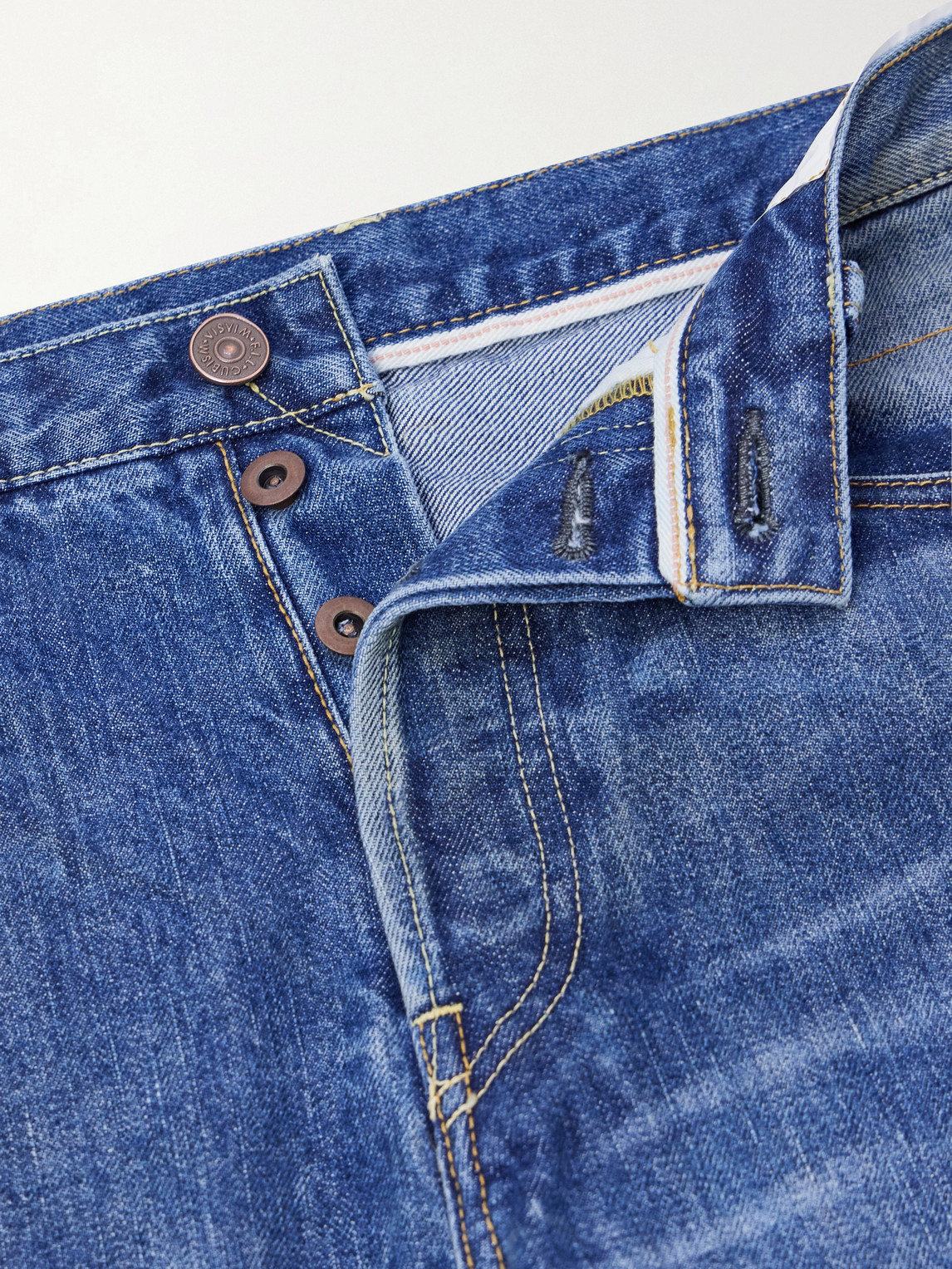 Social Sculpture 01 Straight-Leg Distressed Jeans