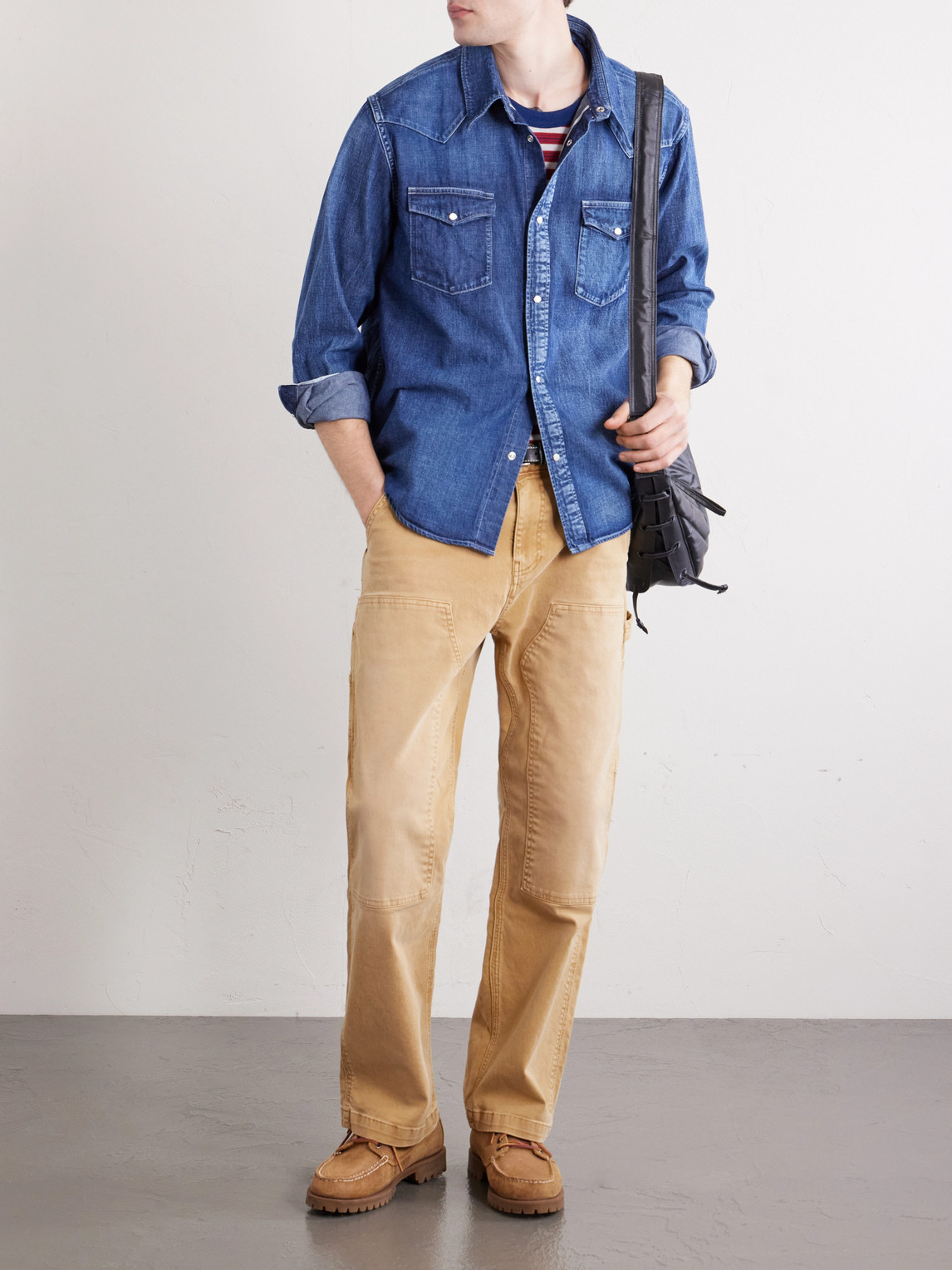 Visvim Denim Western Shirt In Blue