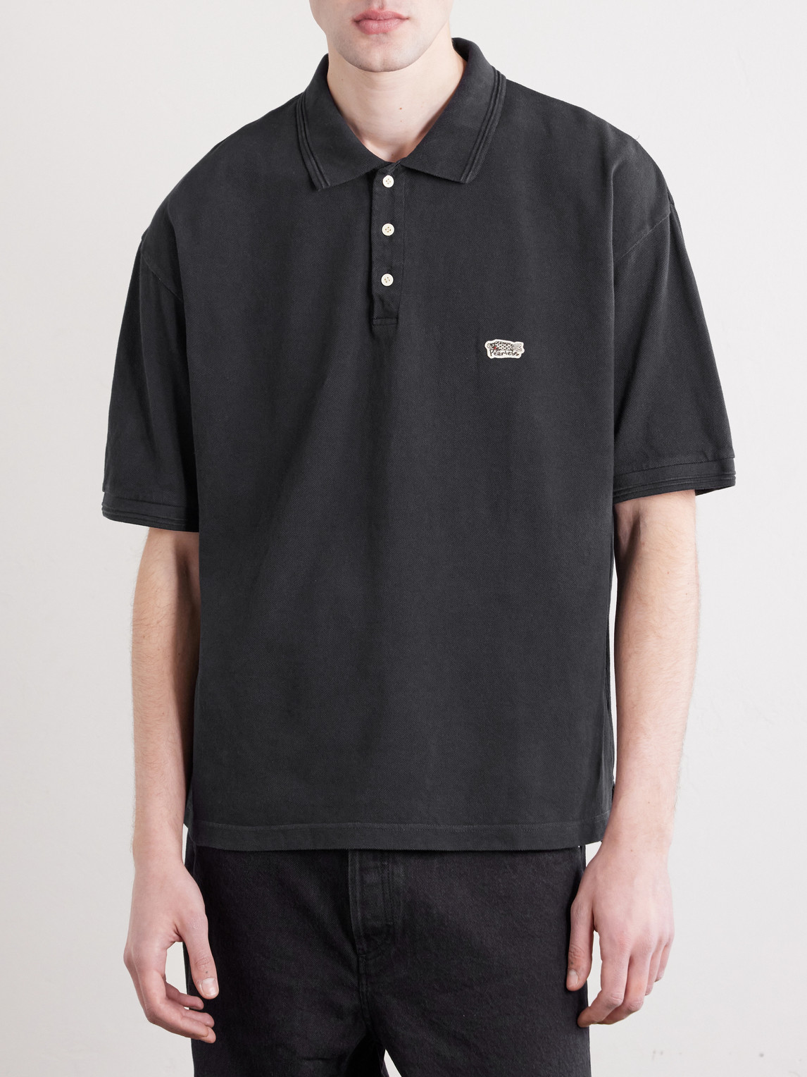 Mondo Logo-Embroidered Cotton-Piqué Polo Shirt