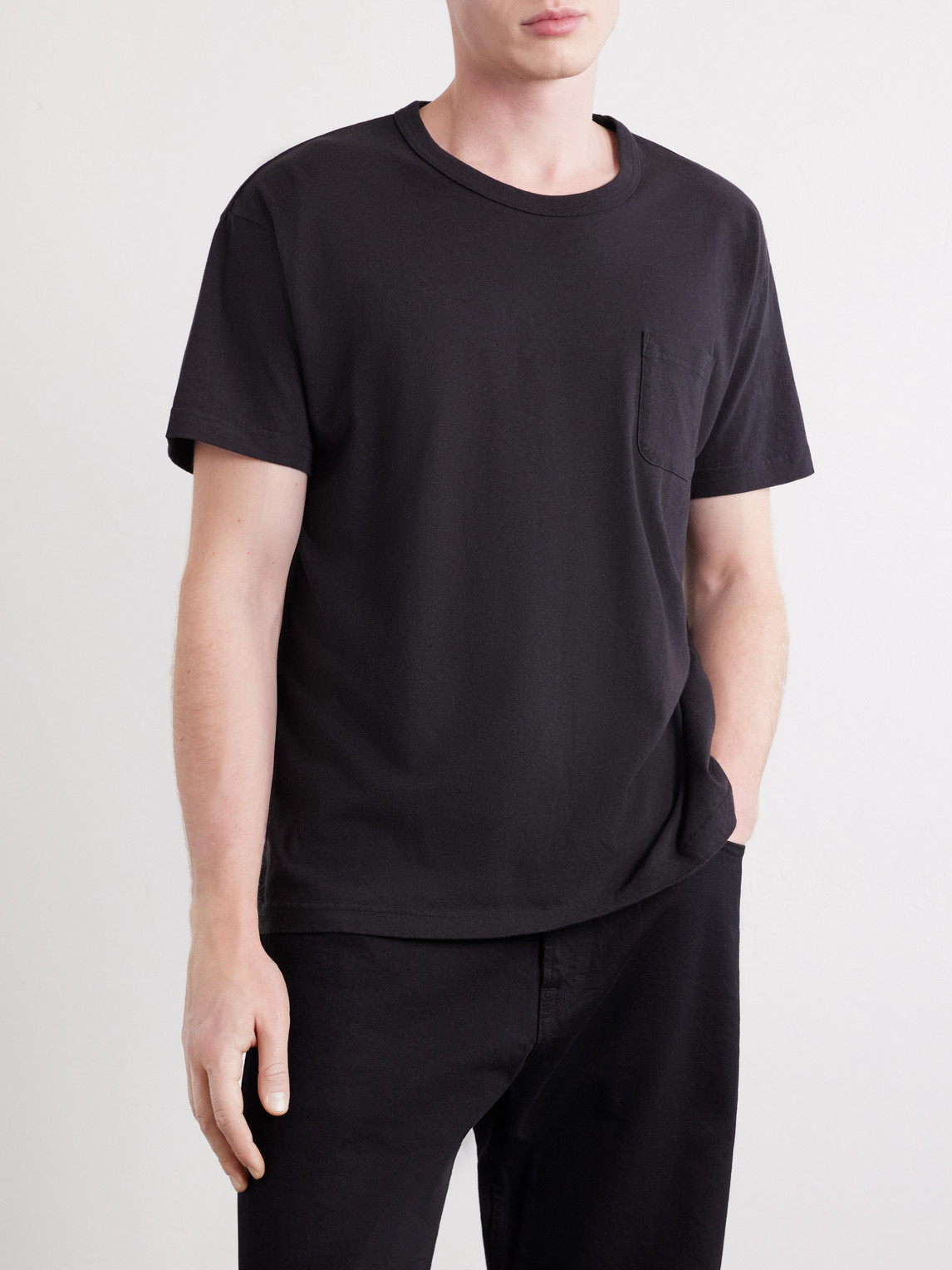 Visvim Cotton-jersey T-shirt In Black