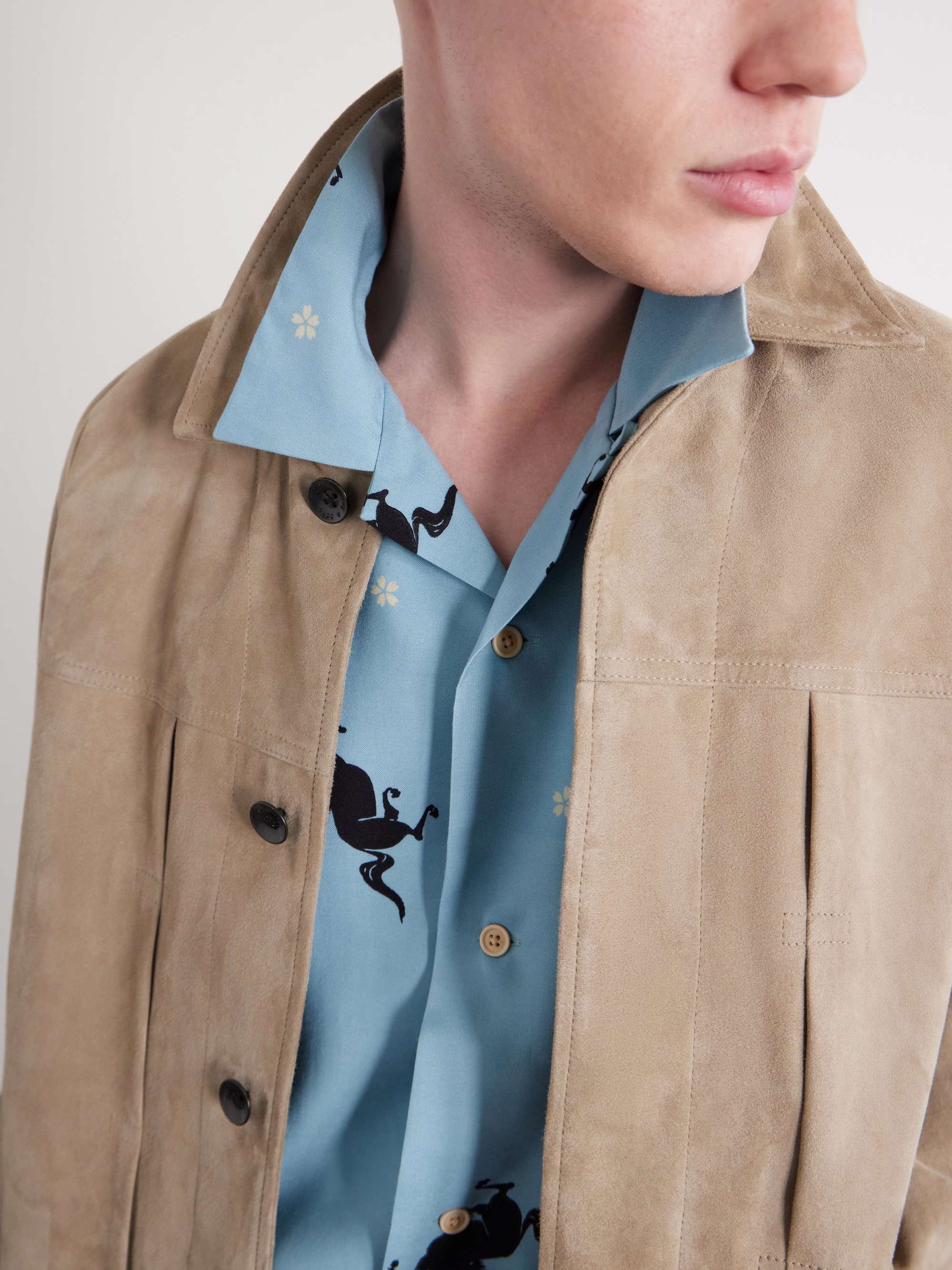 VISVIM Crosby Camp-Collar Printed Woven Shirt for Men | MR PORTER