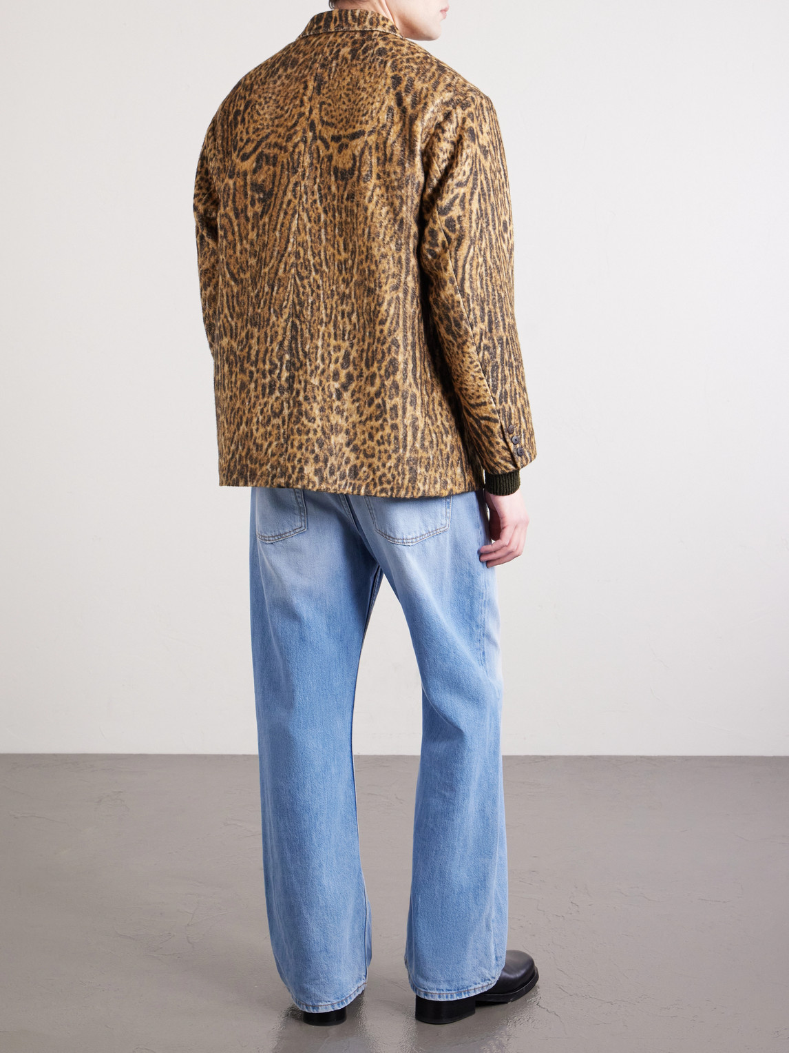  Visvim - Bowen Leopard-print Silk Blazer - Men - Neutrals - 3 