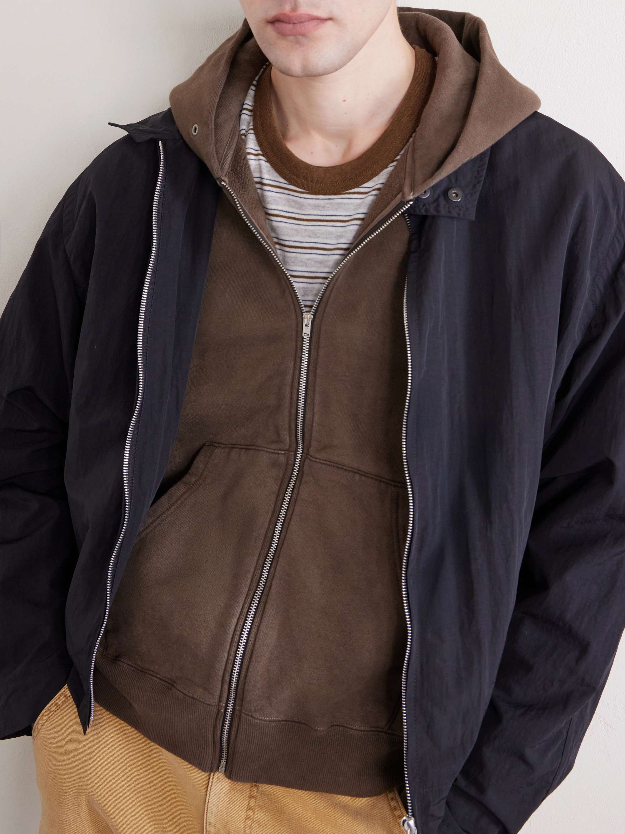 VISVIM Jumbo Cotton-Jersey Zip-Up Hoodie for Men | MR PORTER US