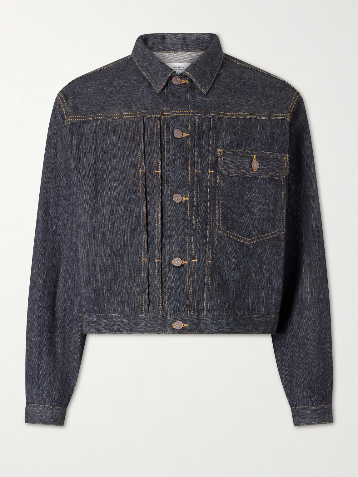 Visvim Mud Od Denim Jacket In Blue