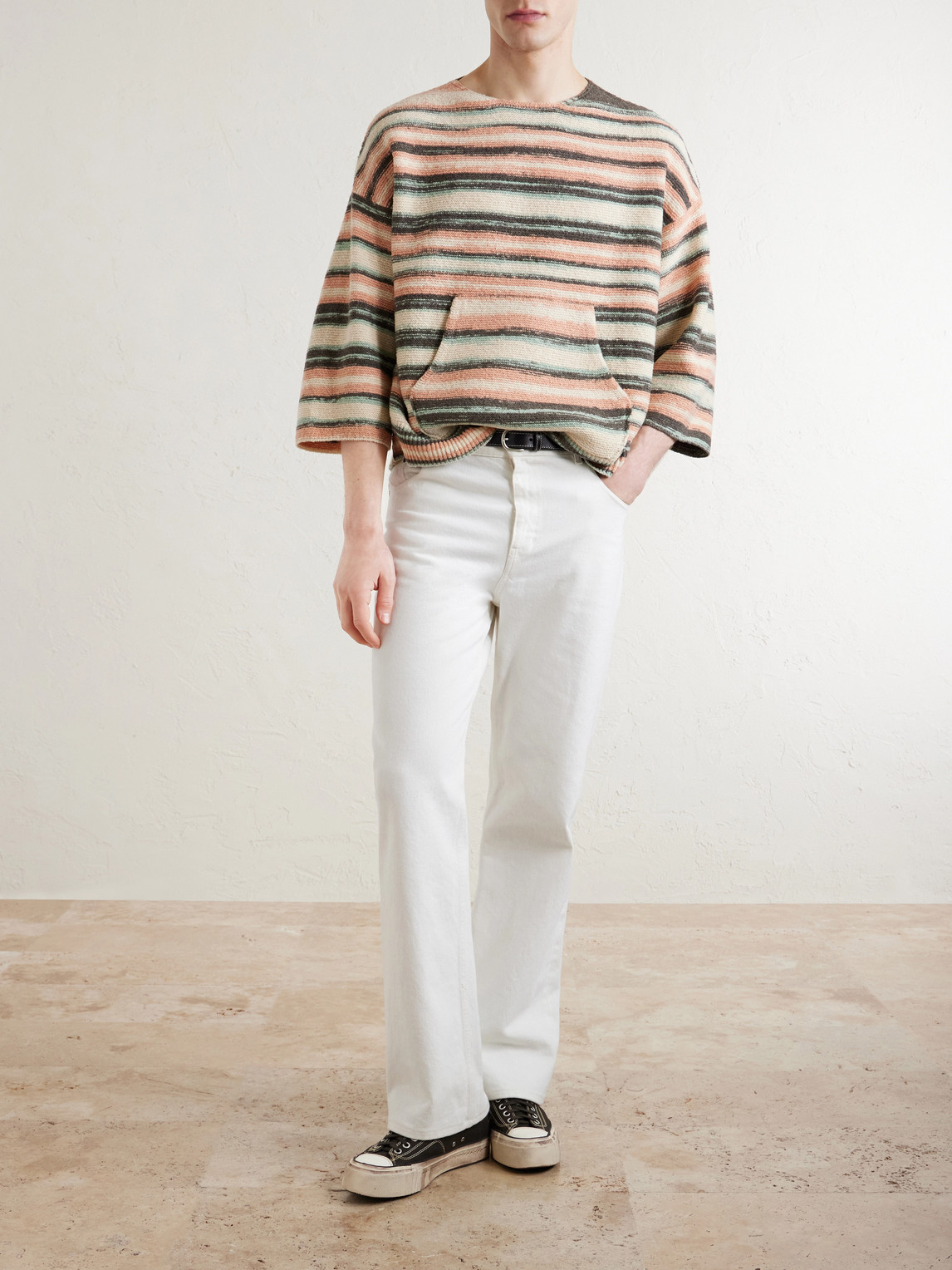 Burrow Striped Wool And Cashmere-Blend Sweater
