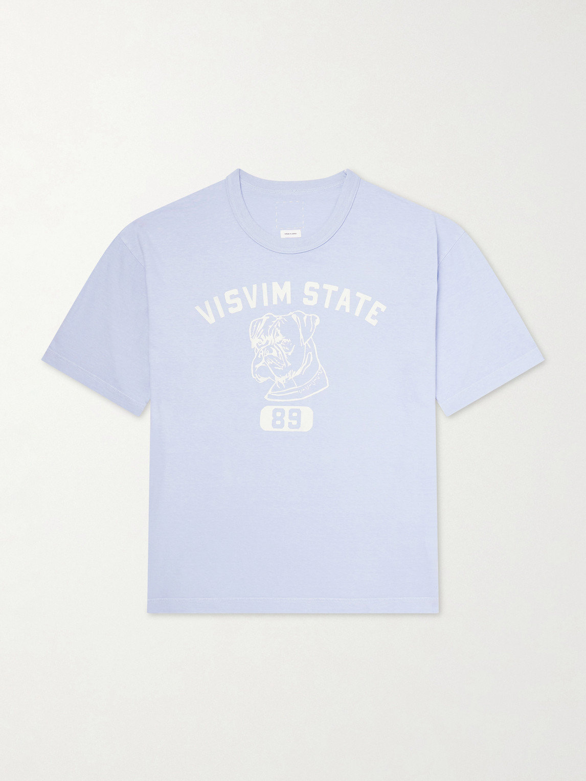 Visvim Jumbo Printed Cotton-jersey T-shirt In Blue