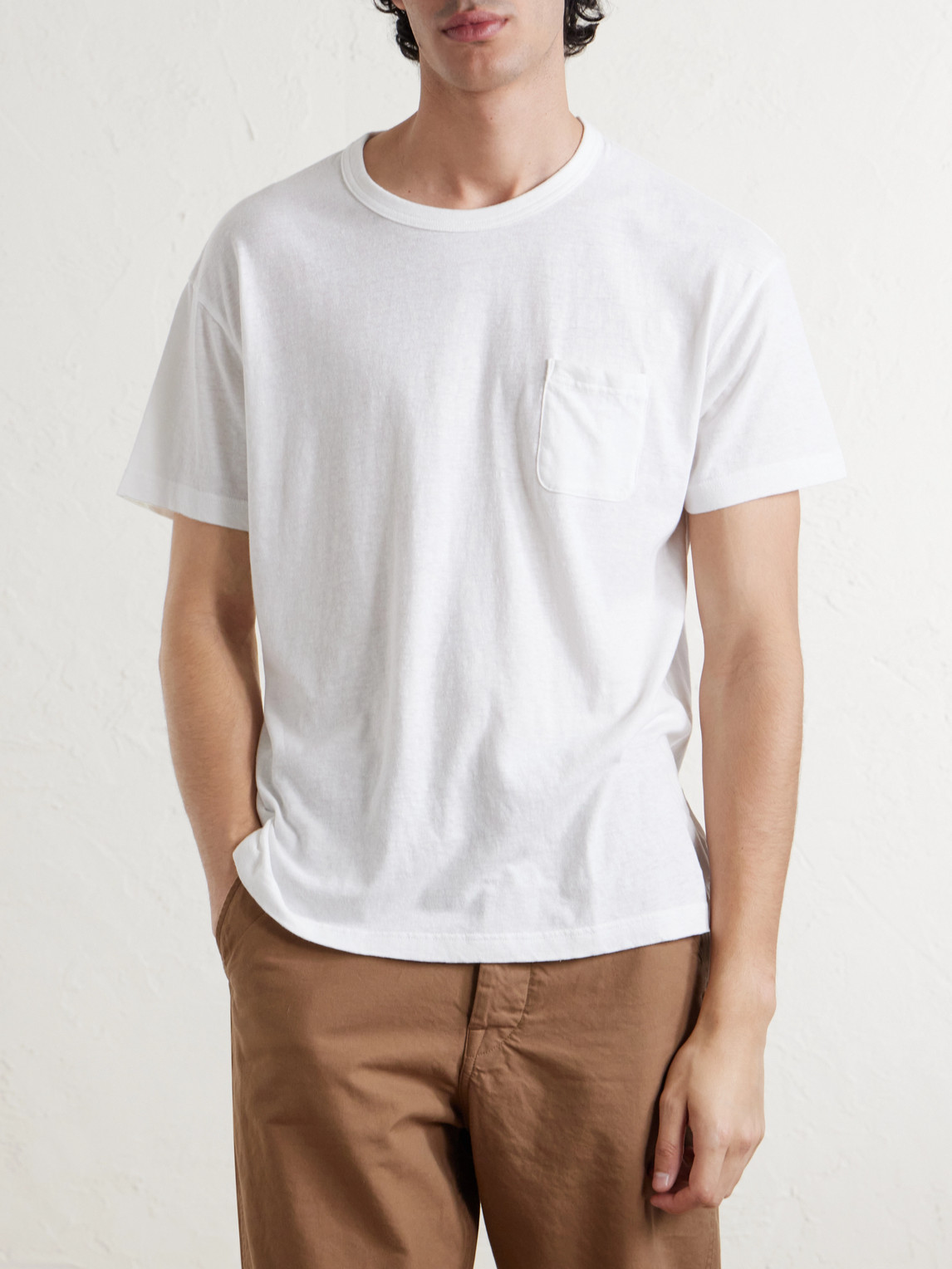 Visvim Cotton-jersey T-shirt In White