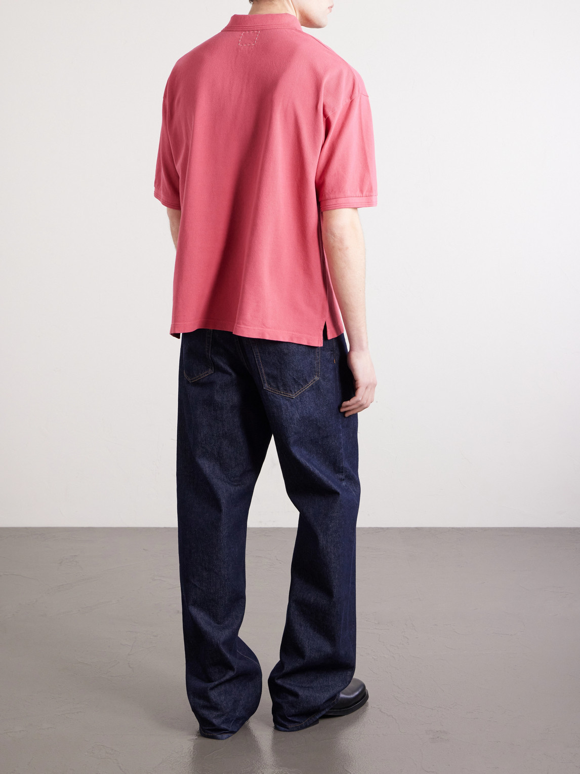  Visvim - Logo-embroidered Cotton Polo Shirt - Men - Red - 1 