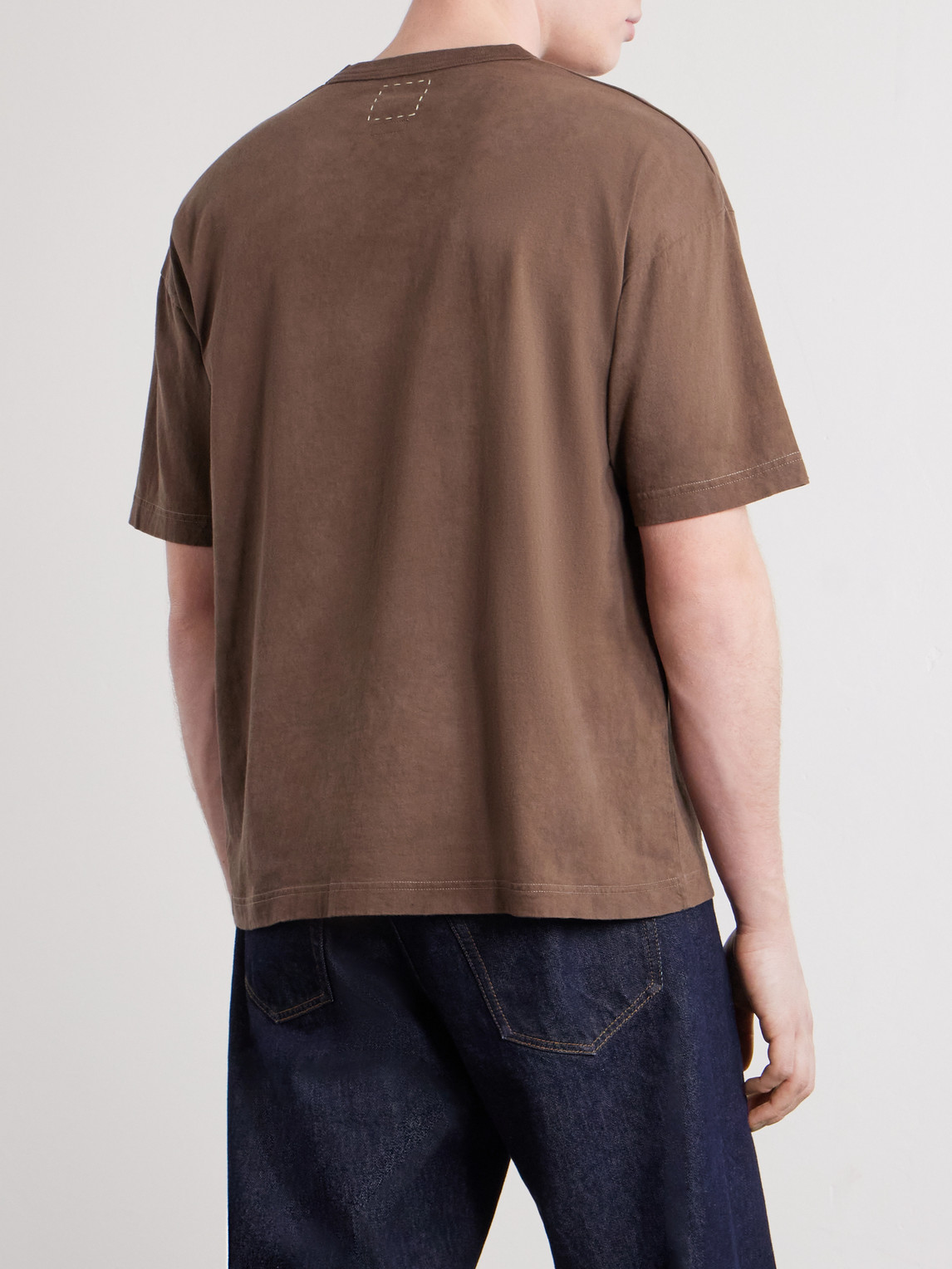 Visvim Cotton-jersey T-shirt In Brown