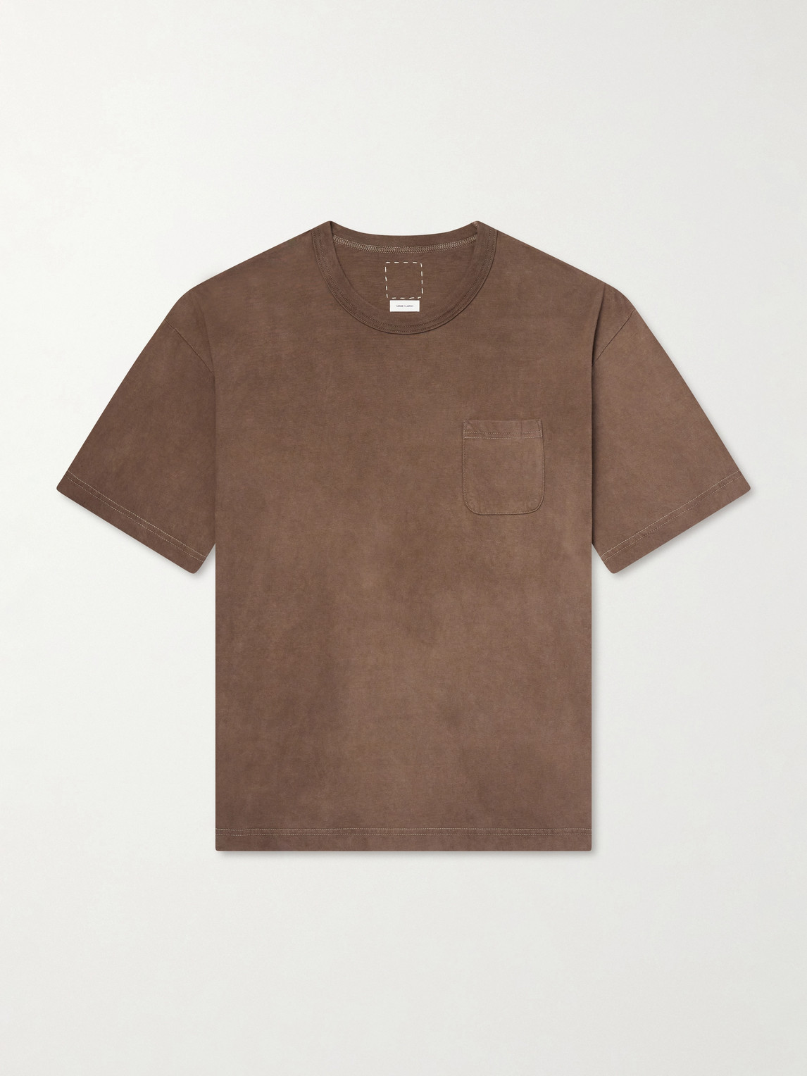 Visvim Cotton-jersey T-shirt In Brown