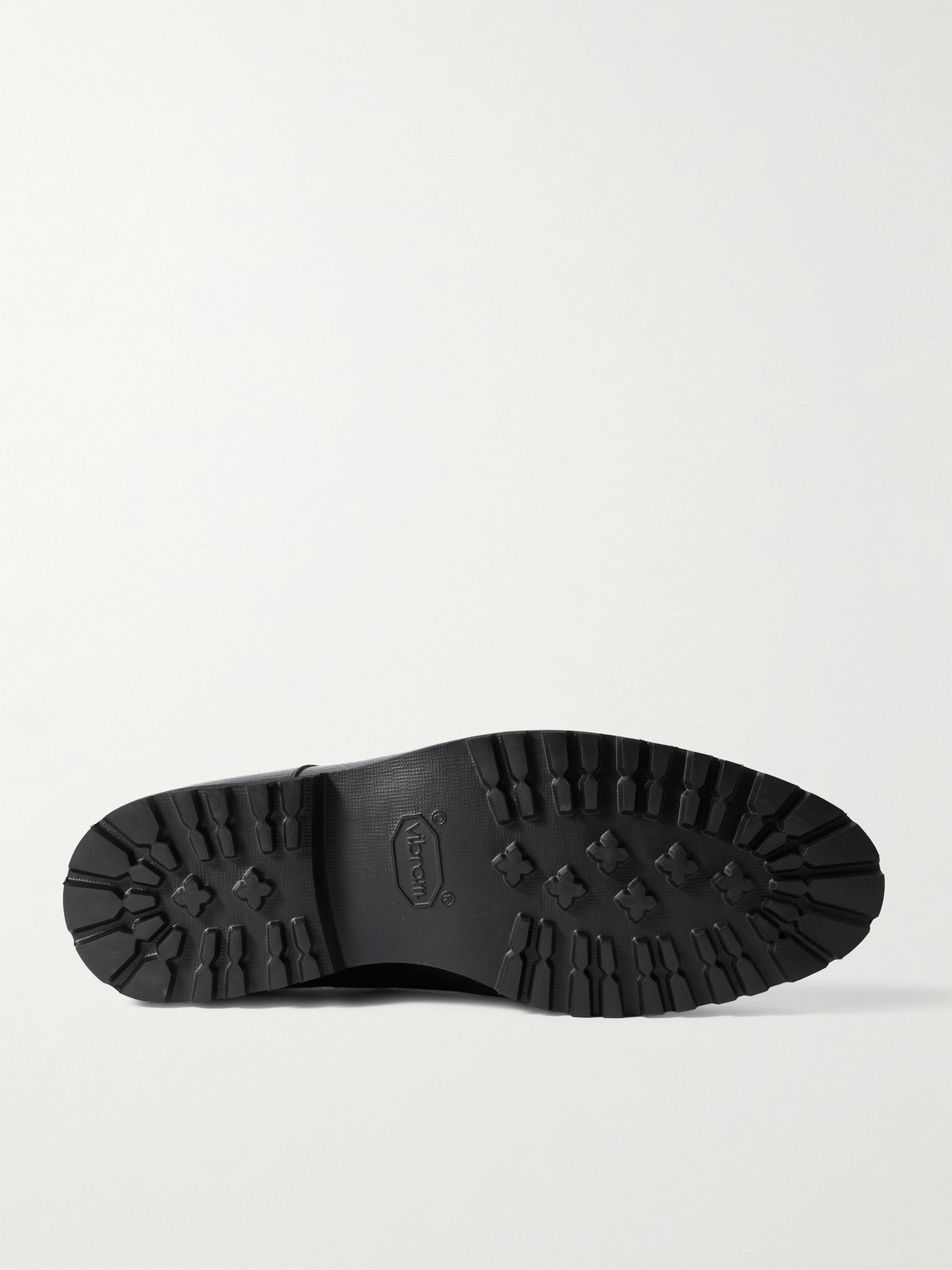 Majordome L88 Split-toe Cross-grain Leather Derby Shoes In Black