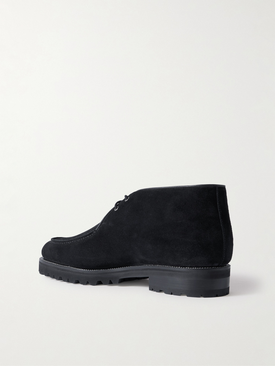 Majordome M69 Nubuck Chukka Boots In Black