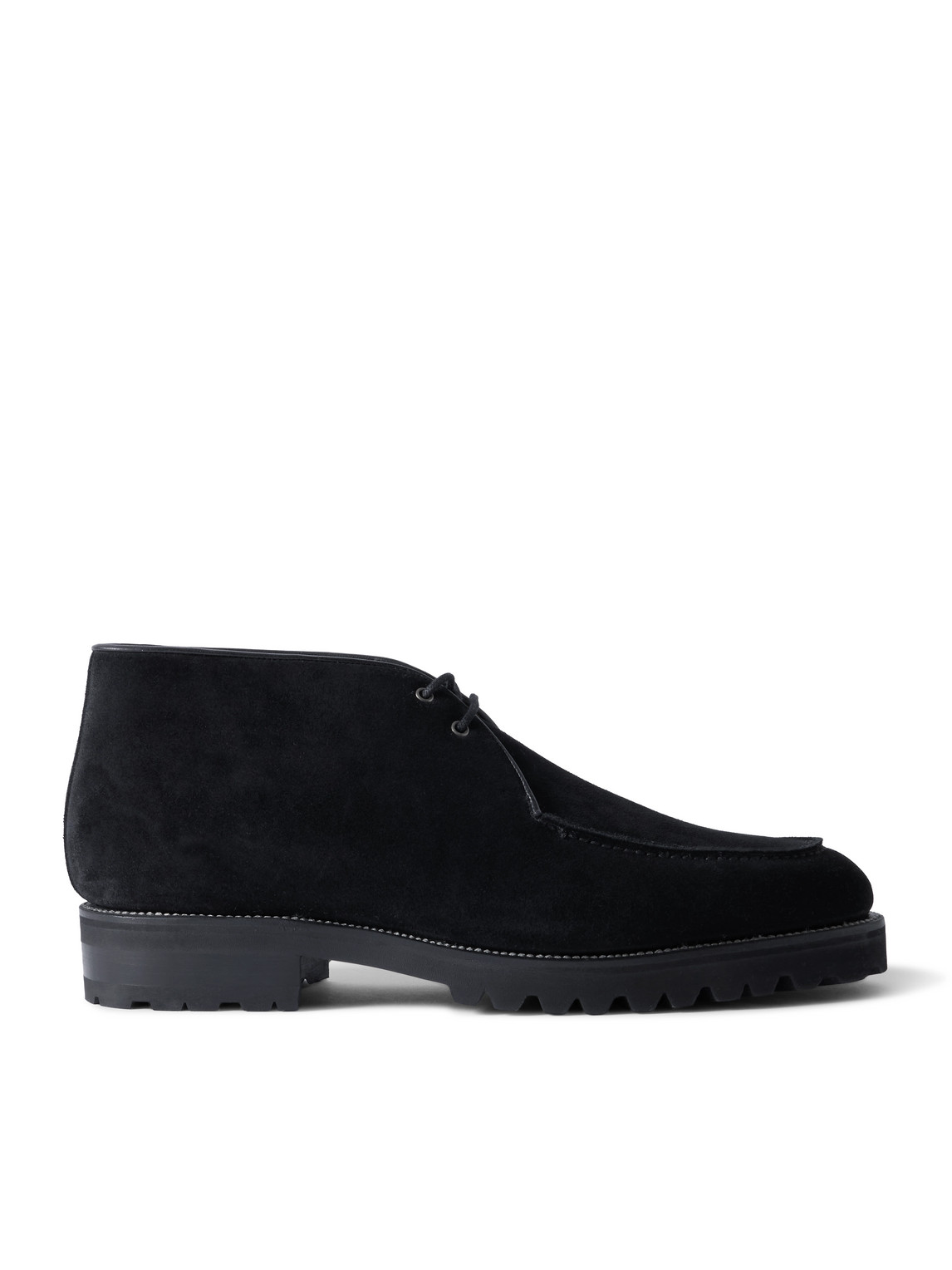 Majordome M69 Nubuck Chukka Boots In Black