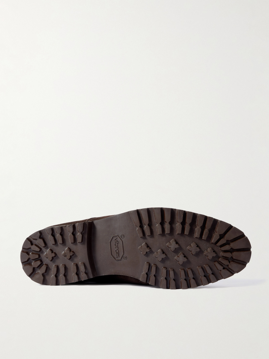 Majordome M32 Split-toe Nubuck Derby Shoes In Brown