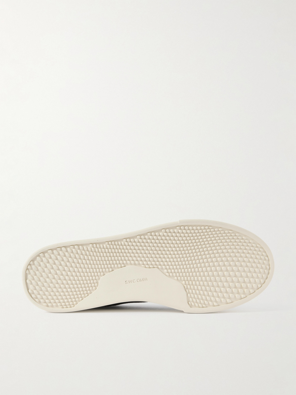 Omni Dellow Leather-trimmed Suede Sneakers In Black