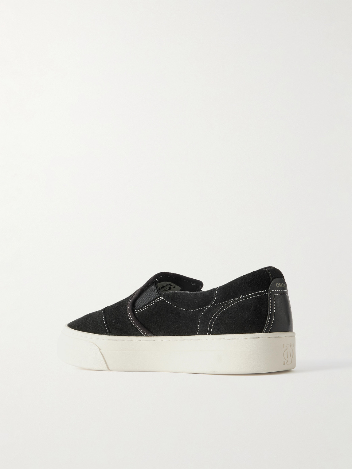 Omni Lister Suede Slip-on Sneakers In Black