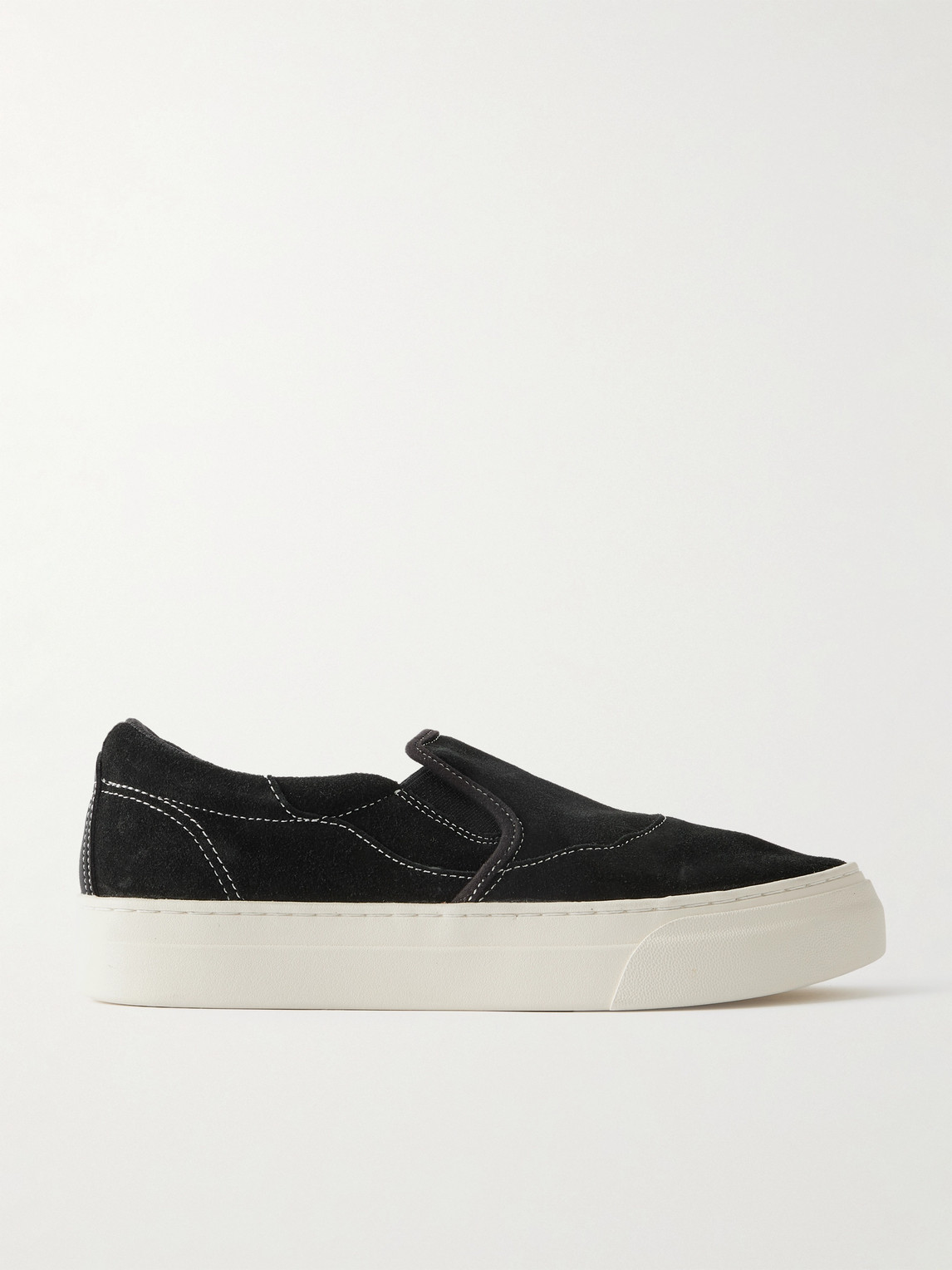 Omni Lister Suede Slip-on Sneakers In Black
