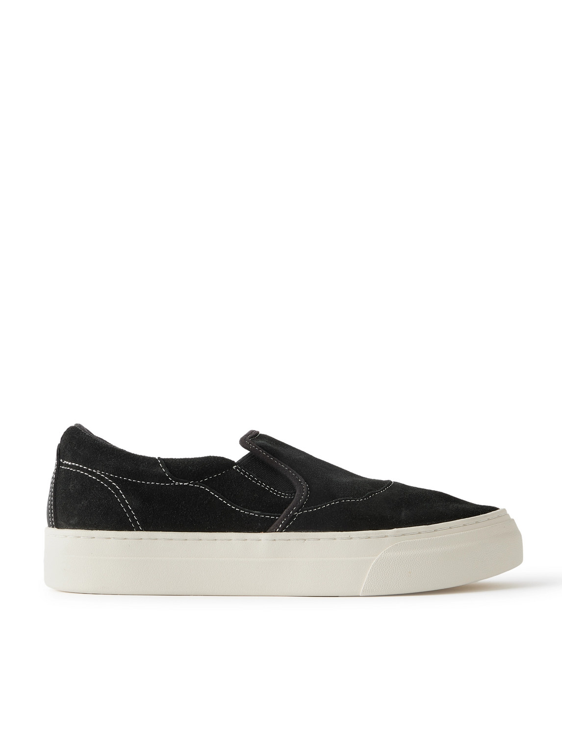 Omni Lister Suede Slip-on Sneakers In Black