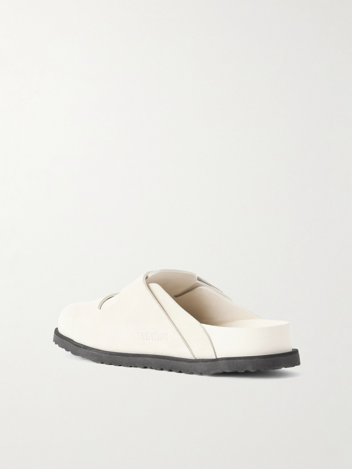 Birkenstock 1774 222 West Suede Clogs In Neutral