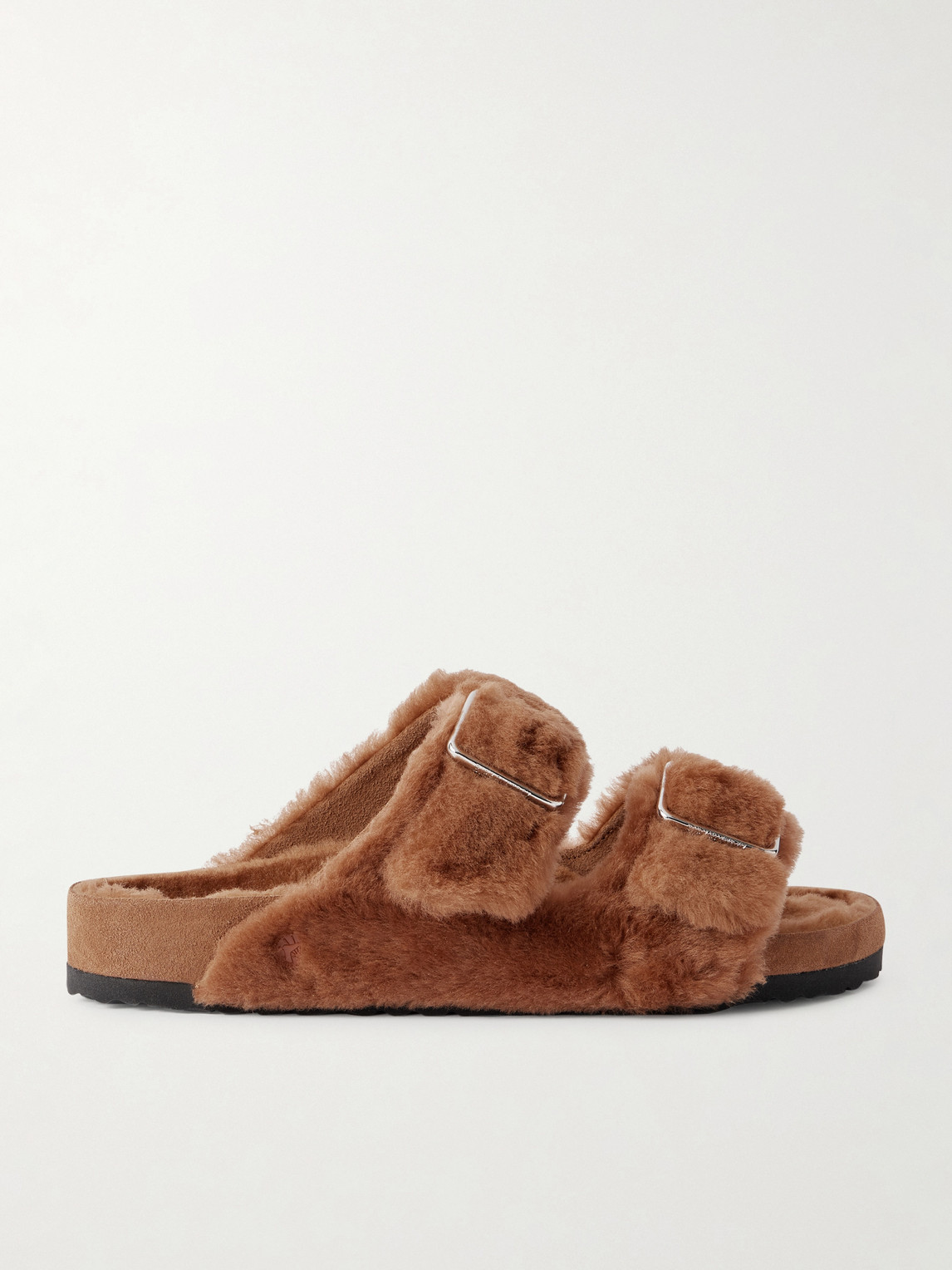 Birkenstock 1774 Arizona Shearling Sandals In Brown