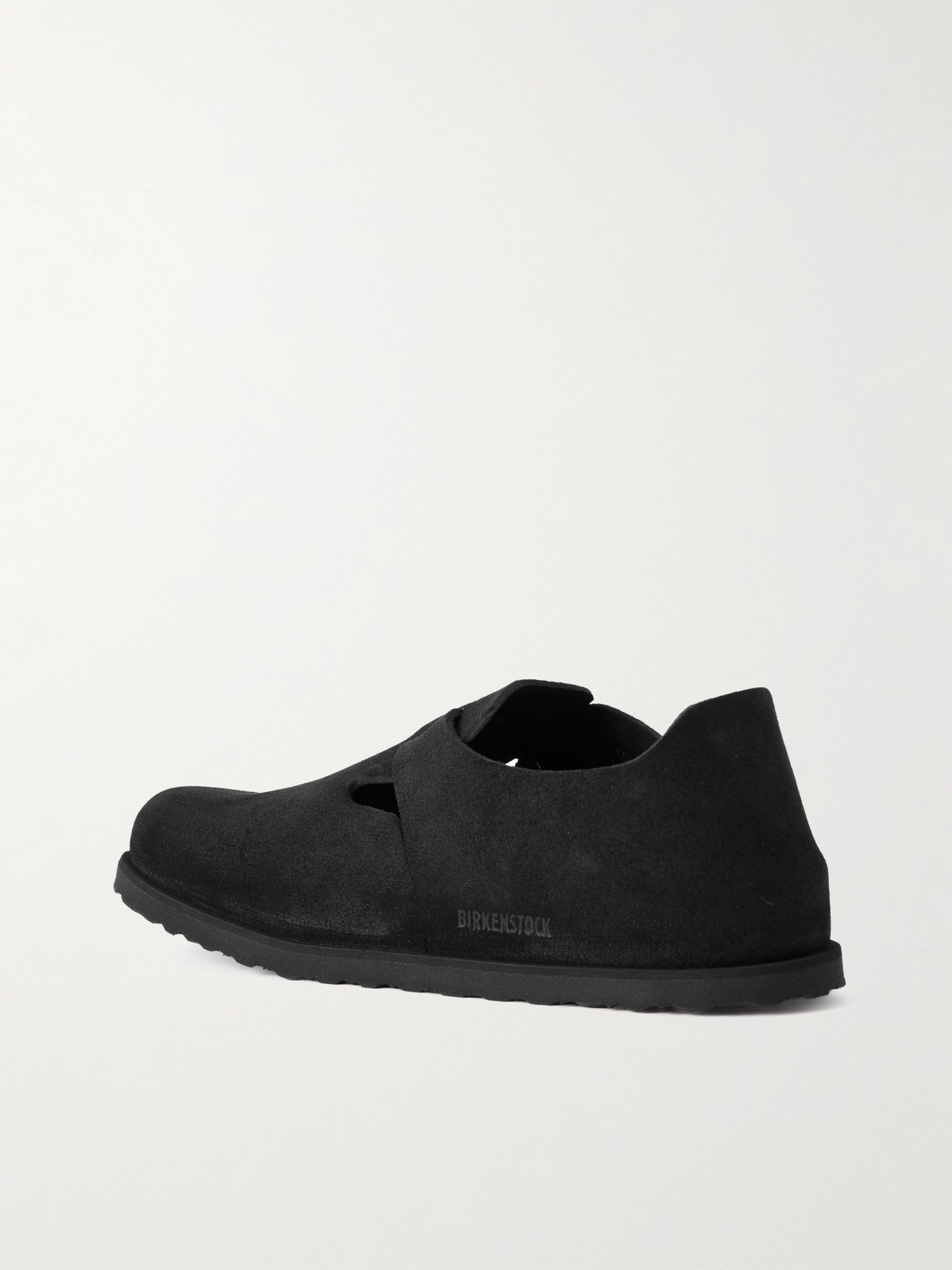 Birkenstock 1774 London Suede Clogs In Black