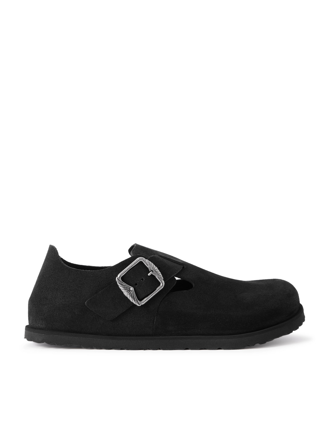 Birkenstock 1774 London Suede Clogs In Black