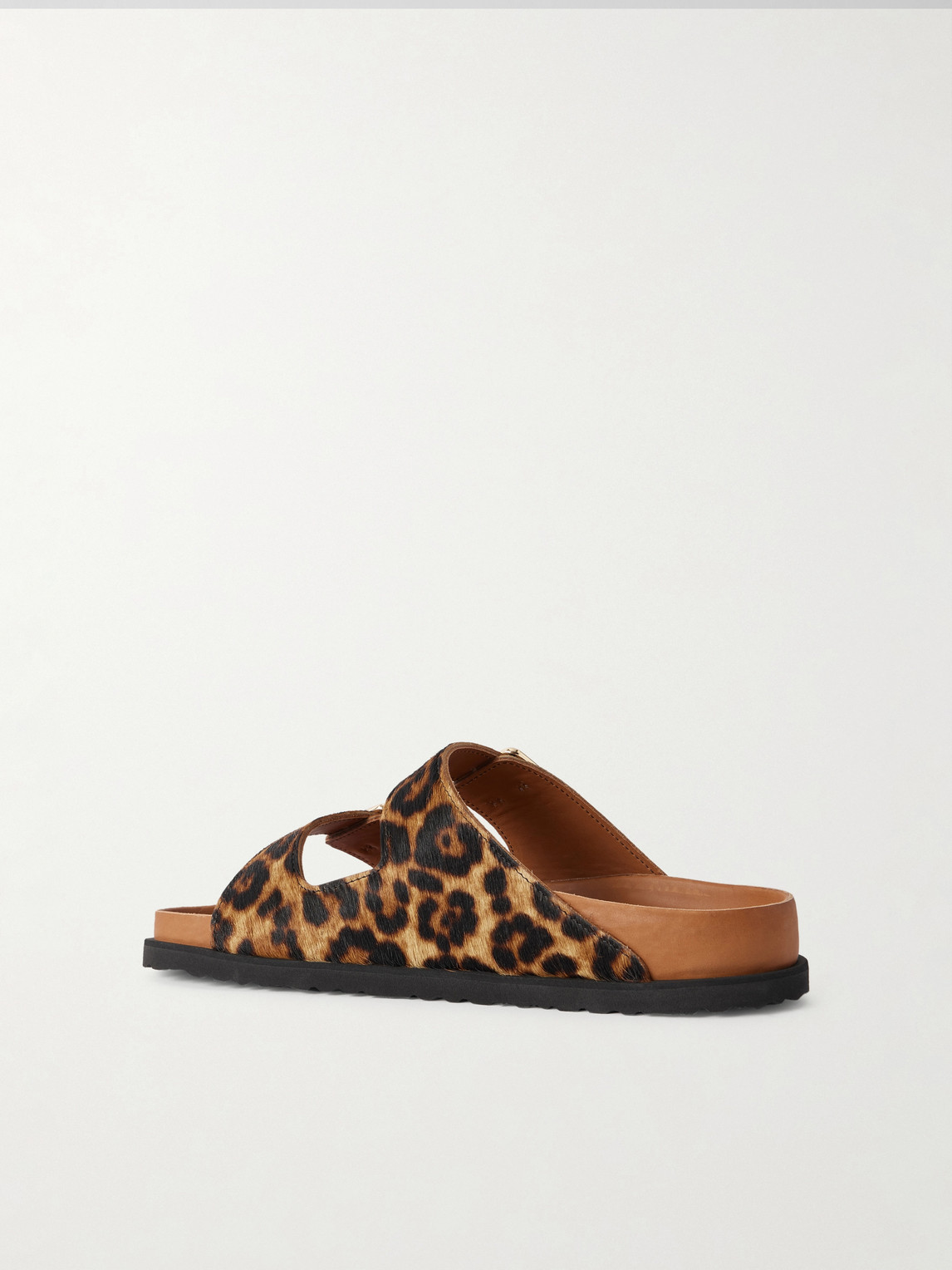Birkenstock 1774 Arizona Leopard-print Calf Hair Sandals In Brown
