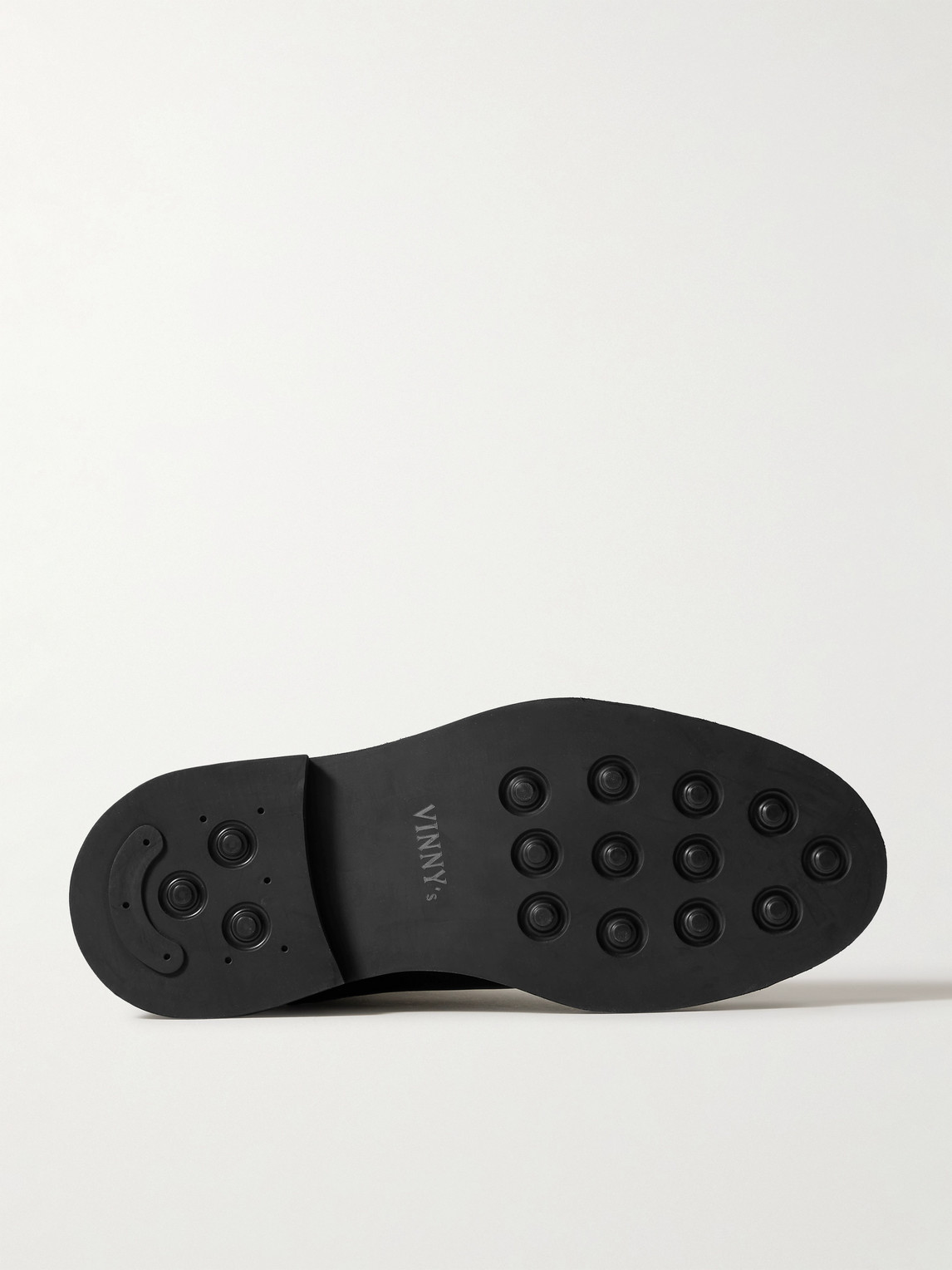 Vinny's Officer Glossed-leather Chelsea Boots In Black