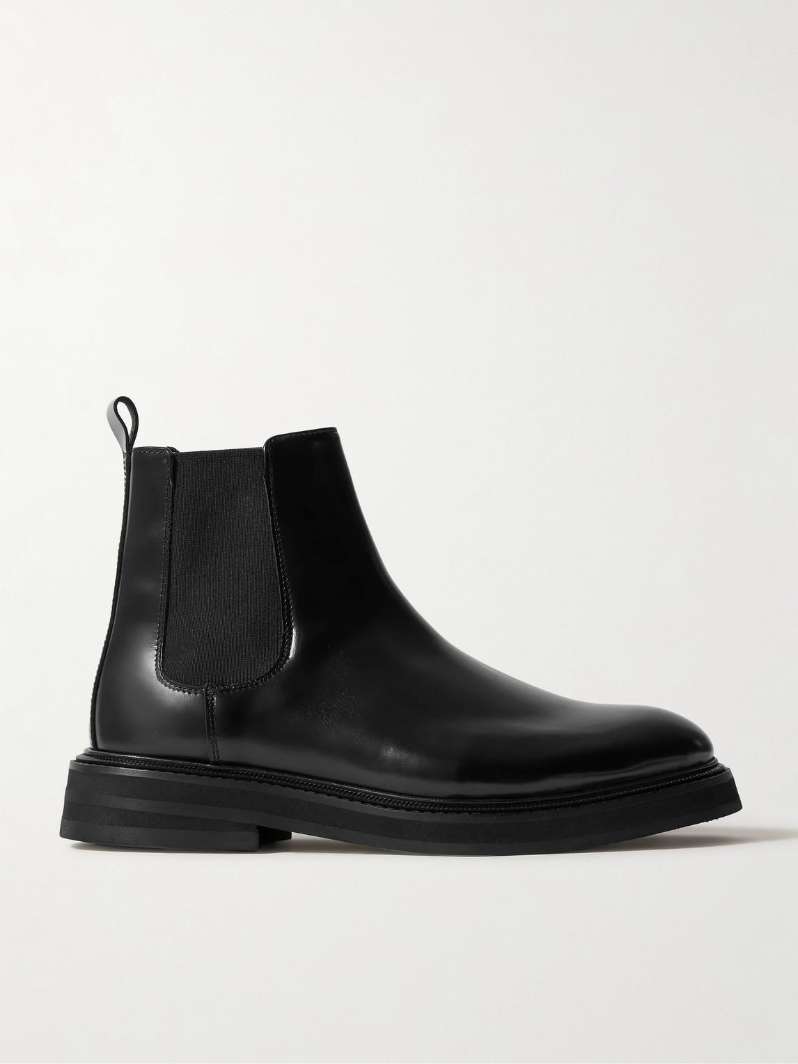 Vinny's Officer Glossed-Leather Chelsea Boots - Men