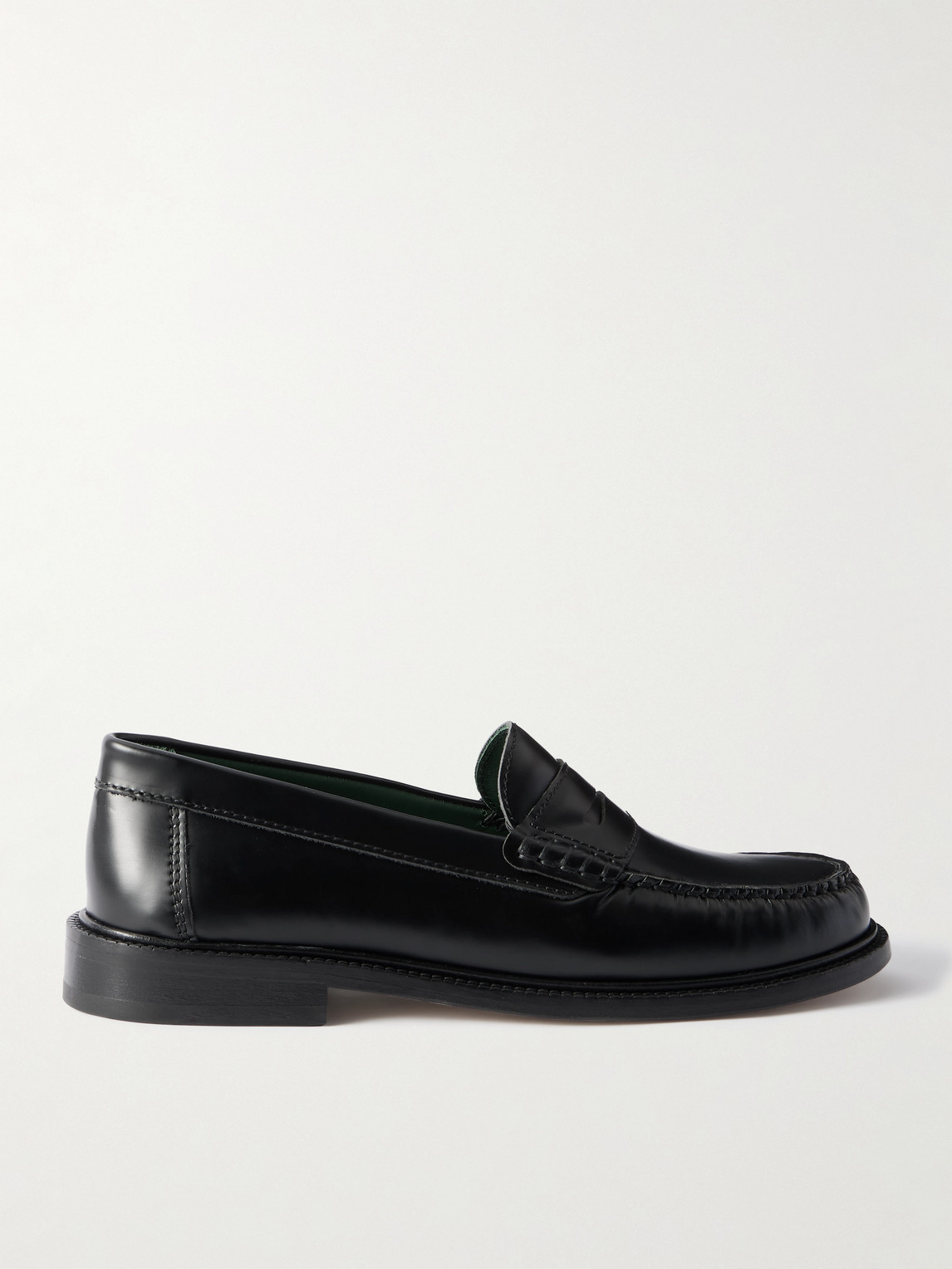 Vinny's Yardee Polished-Leather Penny Loafers - Men