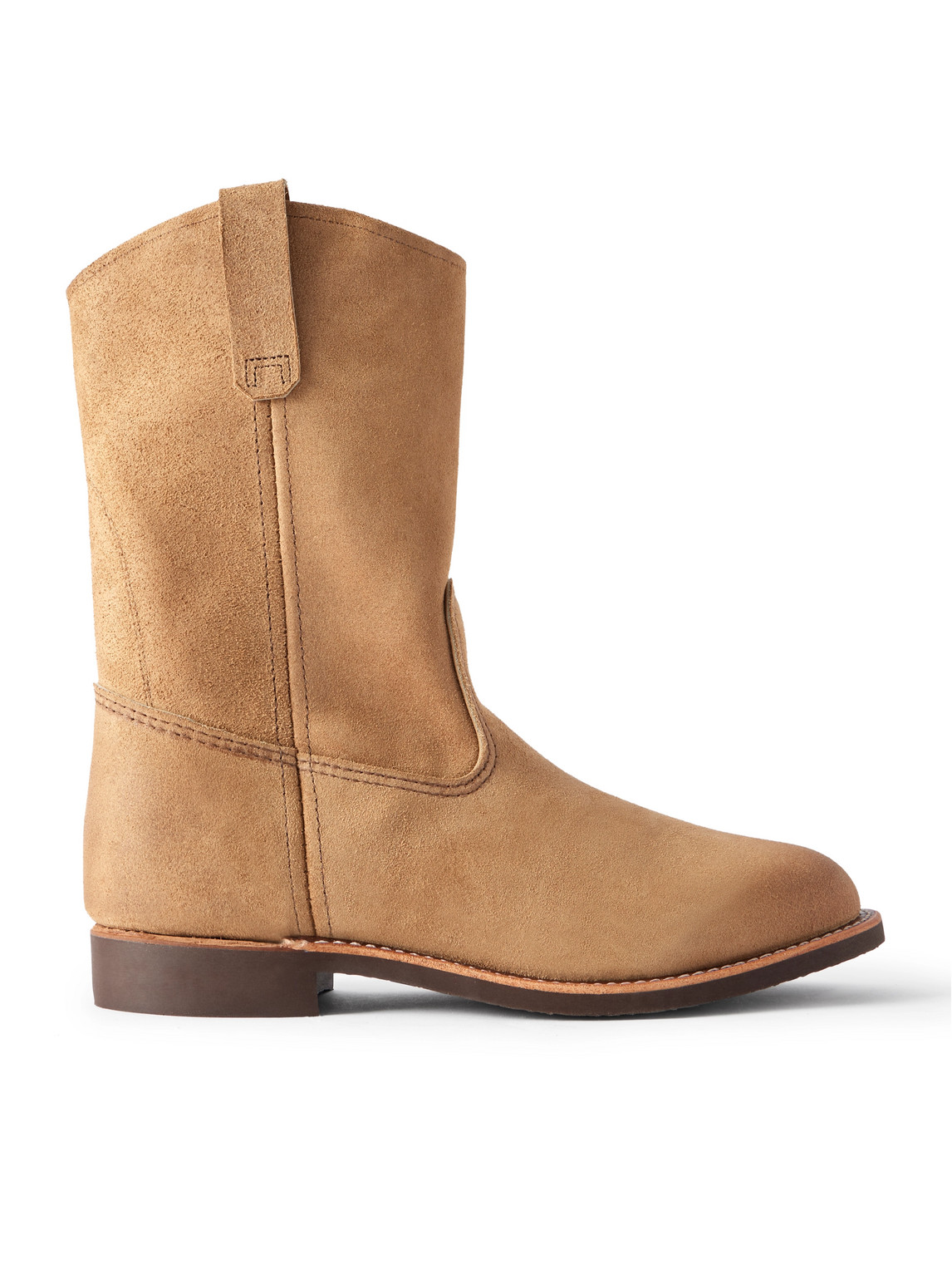 Red Wing Shoes Pecos Suede Cowboy Boots In Brown