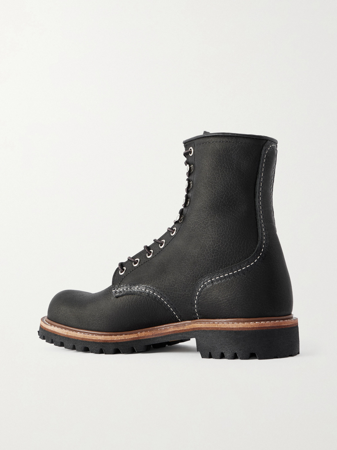 Red Wing Shoes Logger 4501 Leather Lace-up Boots In Black