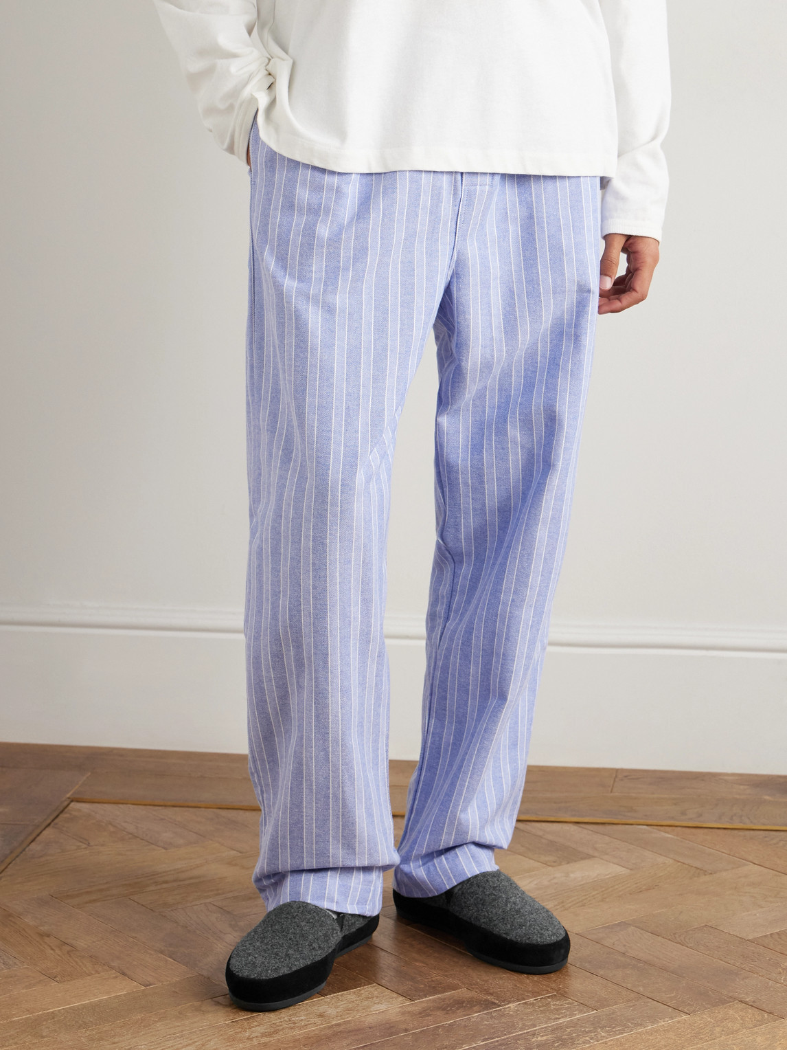 Plush-Lined Suede-Trimmed Wool Loafers — 2