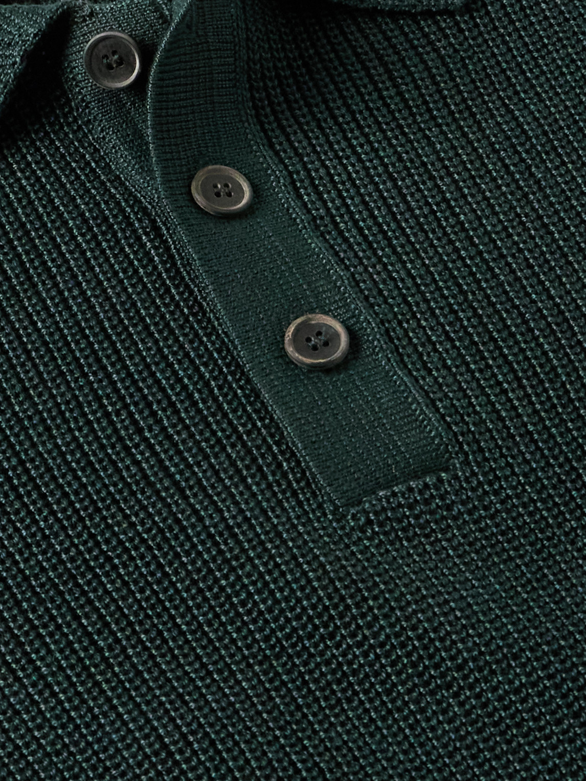 Corridor Ribbed Organic Mercerised Cotton Polo Shirt In Green