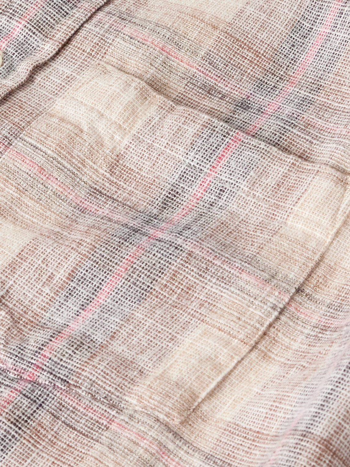 Corridor Rosewood Long Sleeve Button Front Shirt In Multi