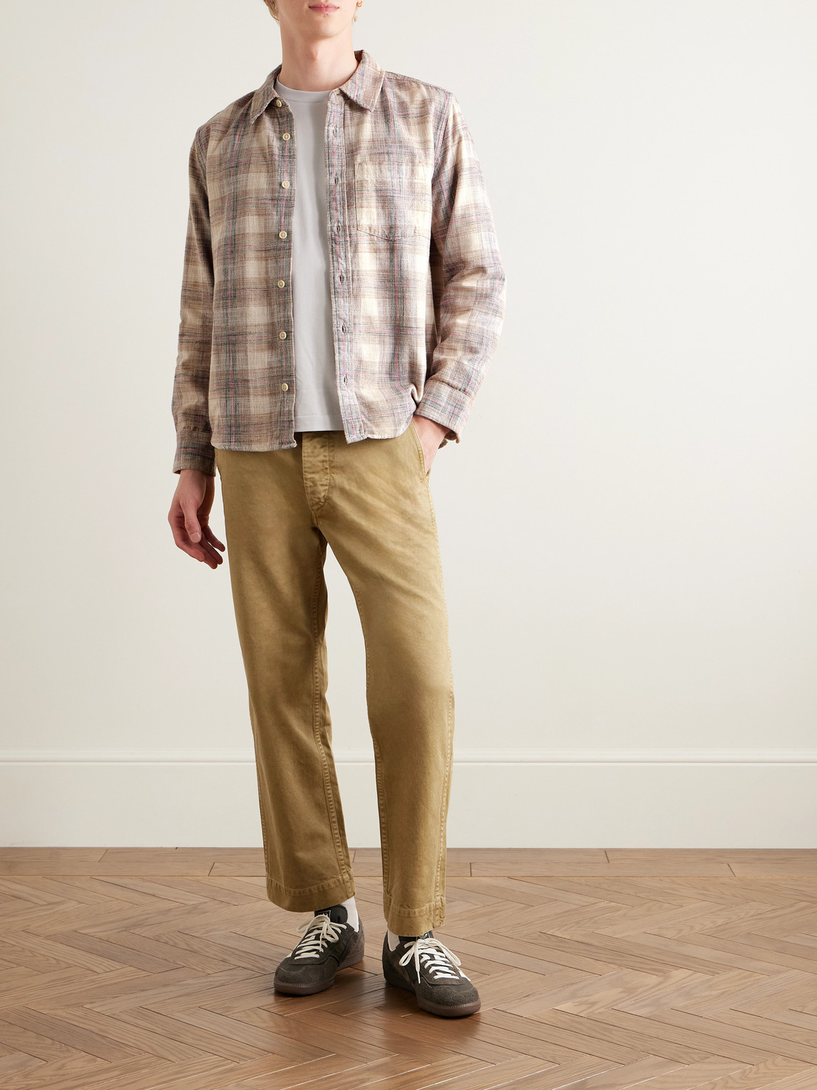 Corridor Rosewood Long Sleeve Button Front Shirt In Multi