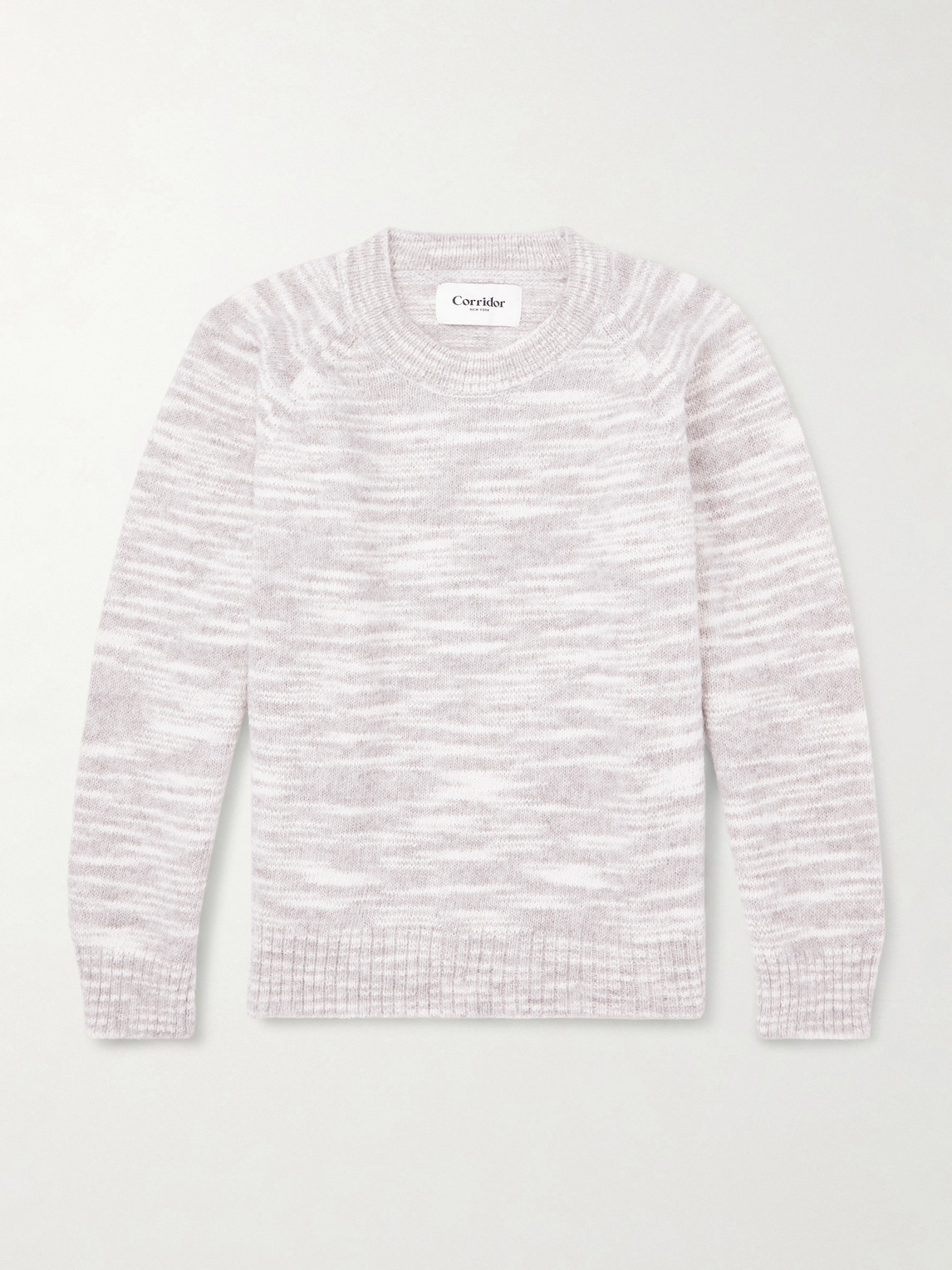Corridor Space-dyed Alpaca And Pima Cotton-blend Sweater In Gray